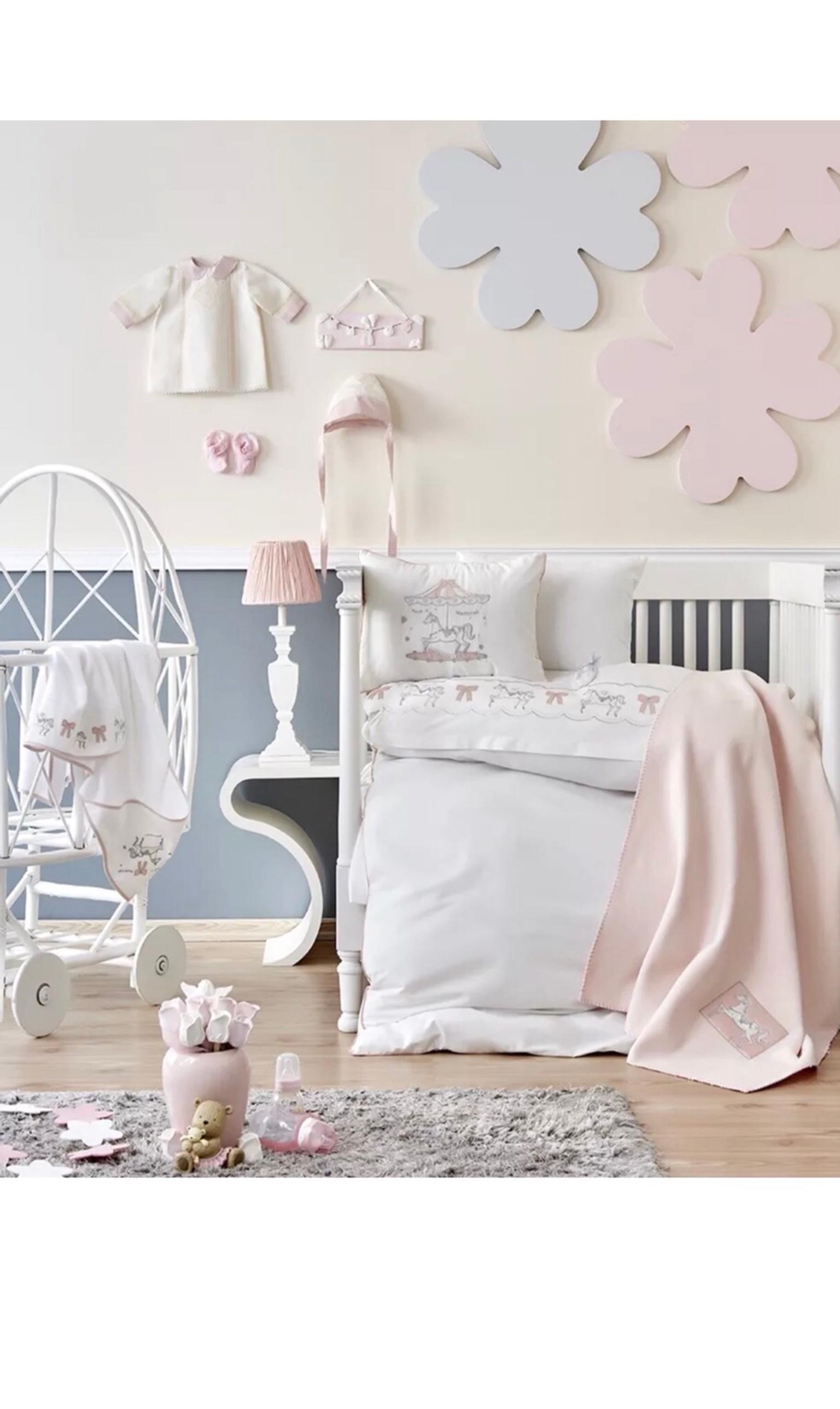 Embroidery Pink Nursery Bedding Set In Rm12 London Fur 75 00 Zum