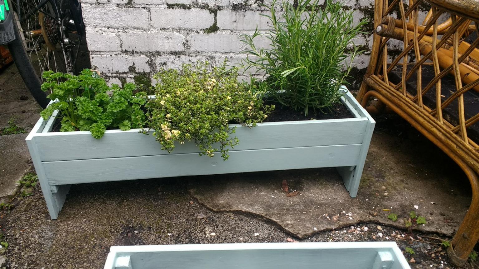 beautiful wood herb planter garden flower box in m21 manchester for