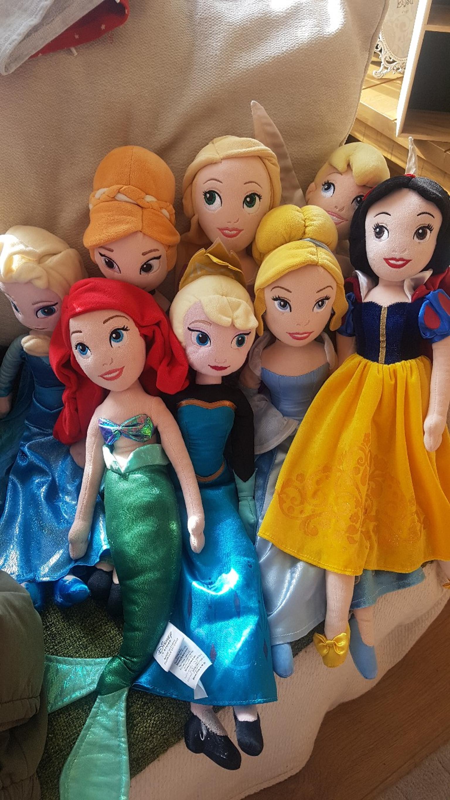 Disney Princess plush dolls x8 in Bolsover for £30.00 for