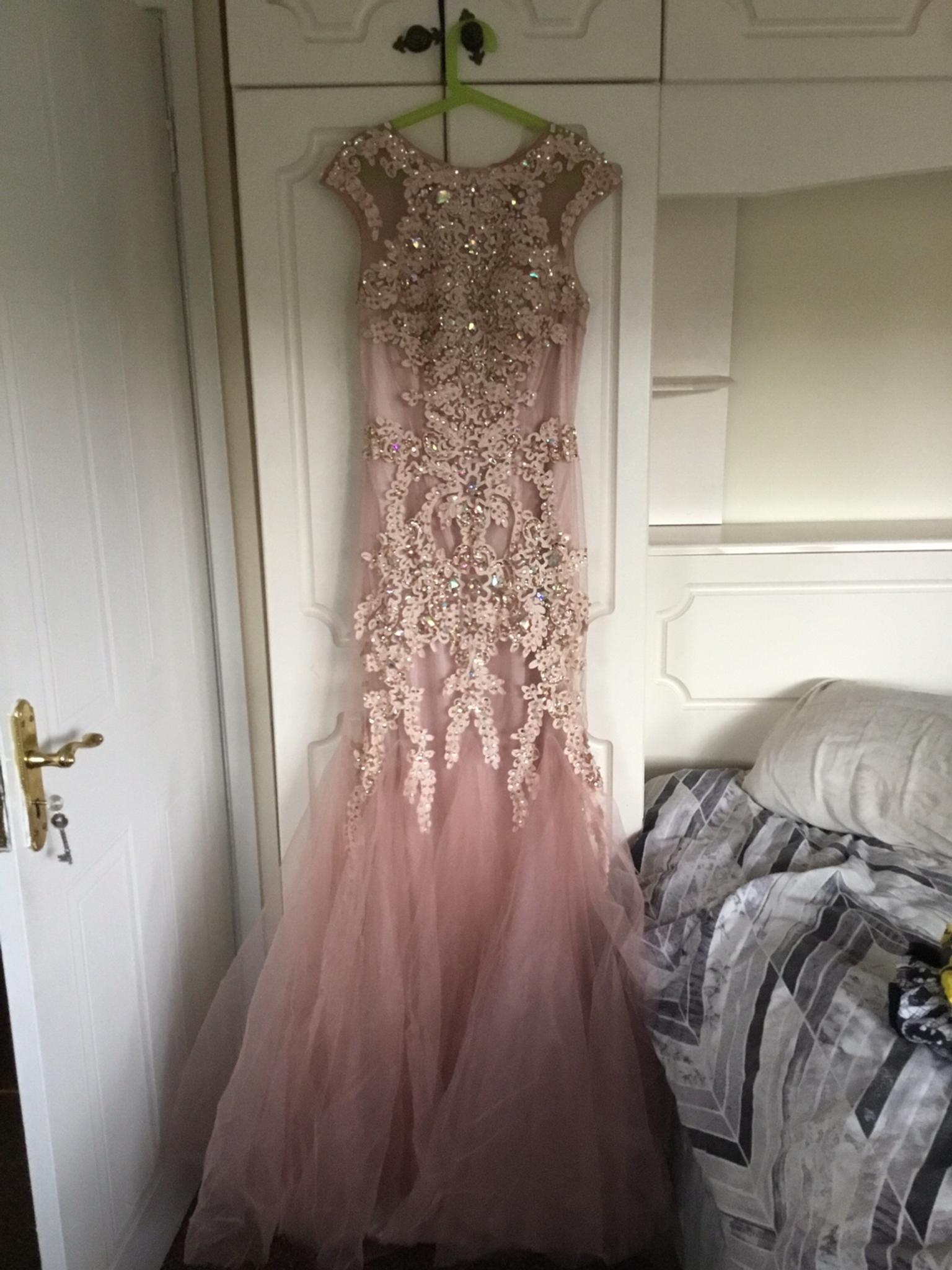 pink sequin dress uk