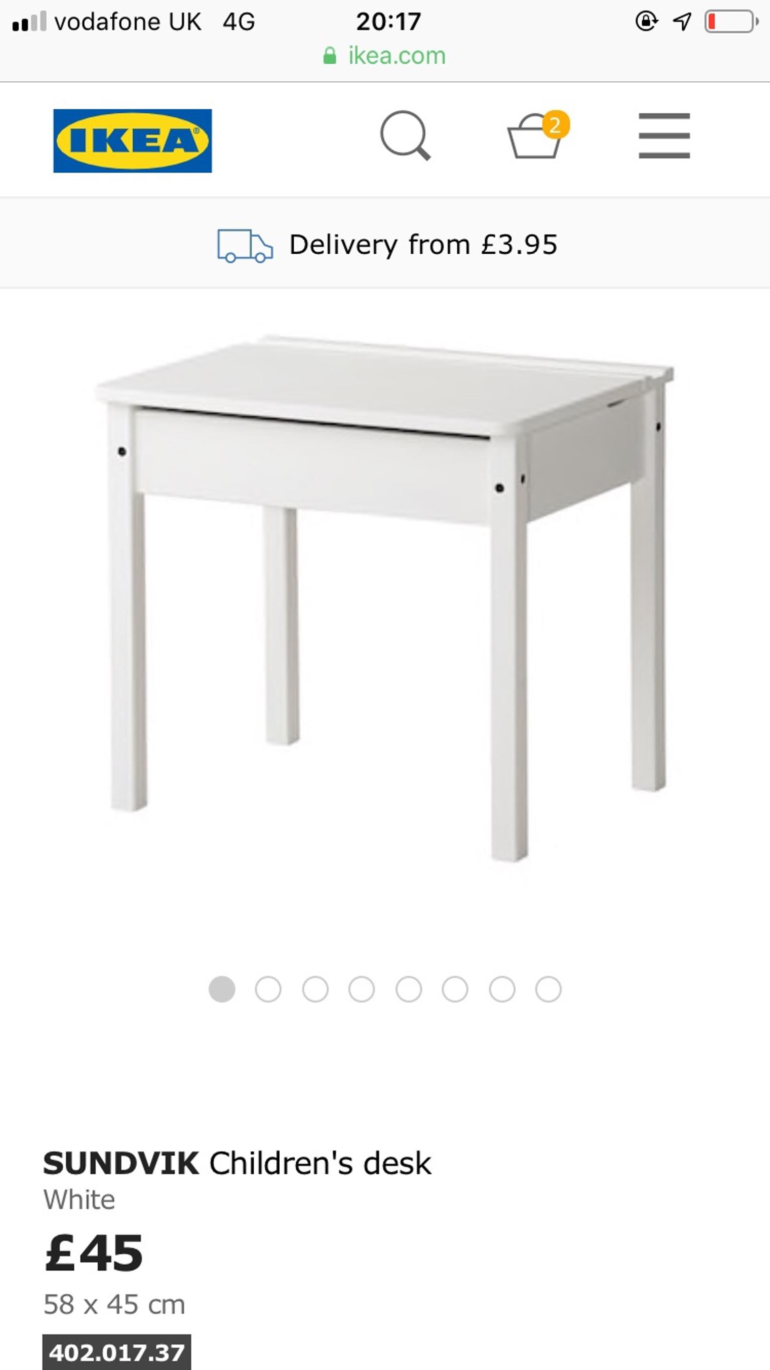 Ikea Sundvik Children S Desk White Free Chair In Nw6 Camden Fur 20
