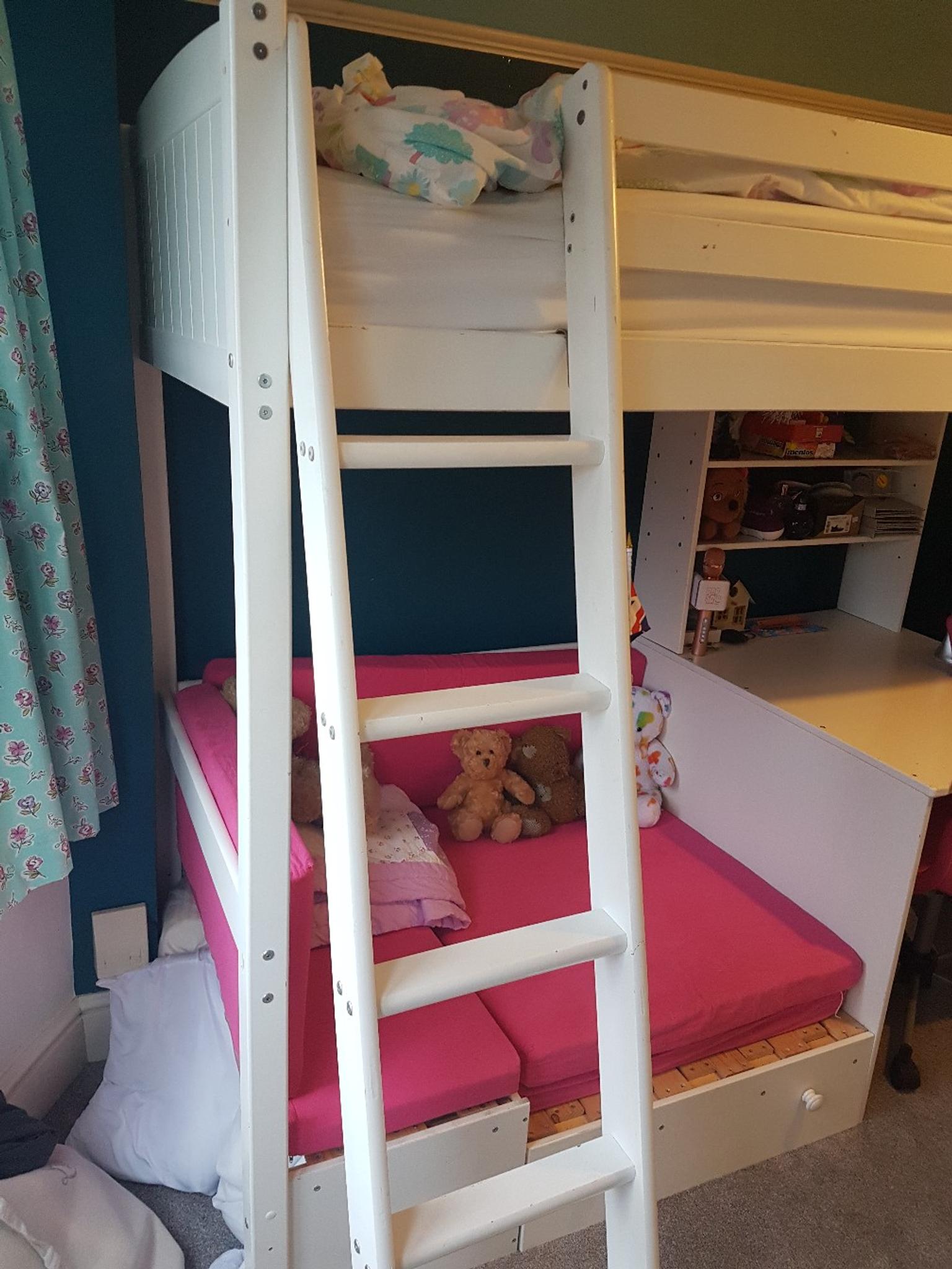 High Sleeper Bed With Futon Bed And Desk In B97 Redditch Fur 200