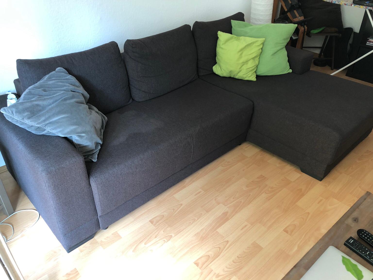 Sofa Schlafsofa Couch Mit Ottomane Fussablage In 60385