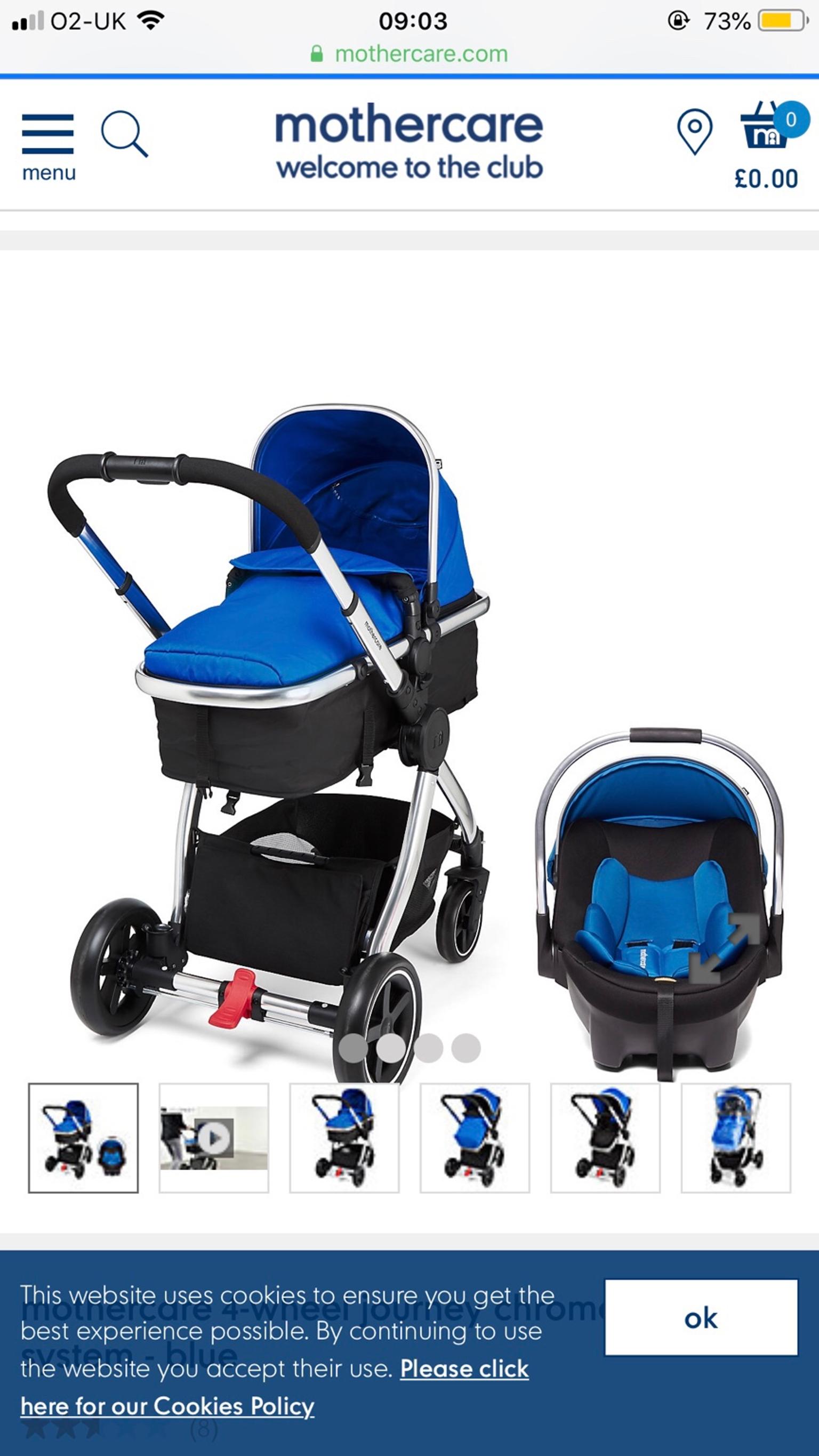 mothercare journey petrol blue