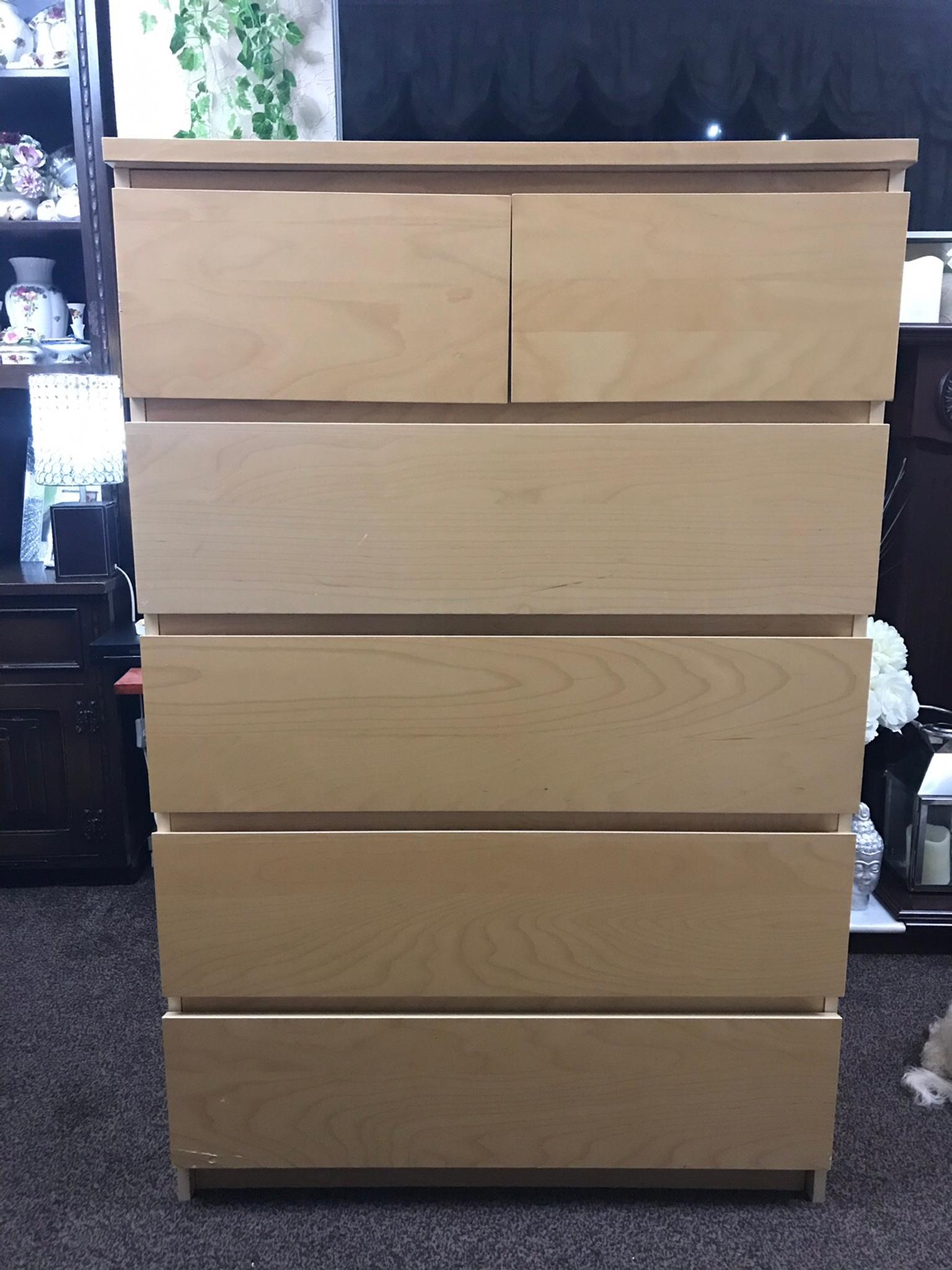 Ikea Malm 6 Drawer Chest Of Drawers In Reigate And Banstead Fur