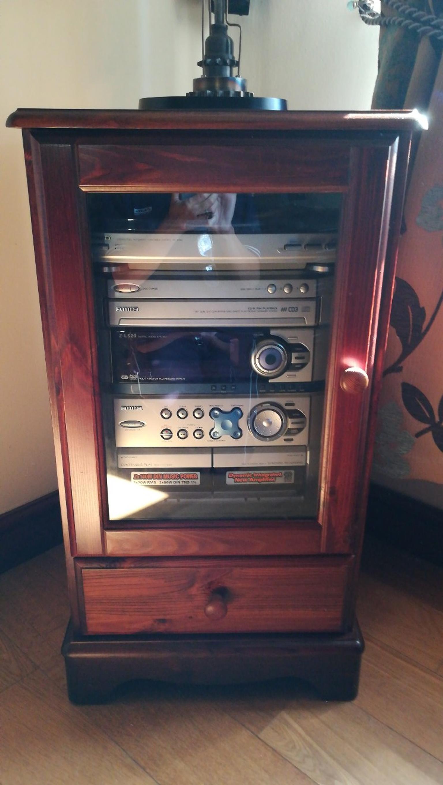 Stereo And Record Player Combine With Cabinet In Barnsley Fur 65