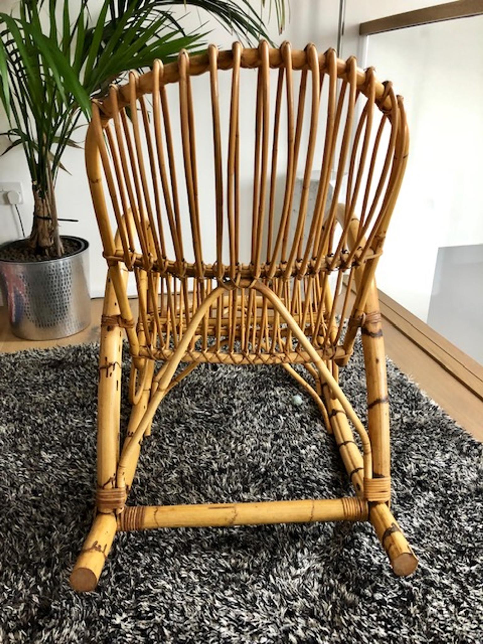 Bent Bamboo Rocking Chair By Franco Albini In Bn7 Lewes Fur 125 00