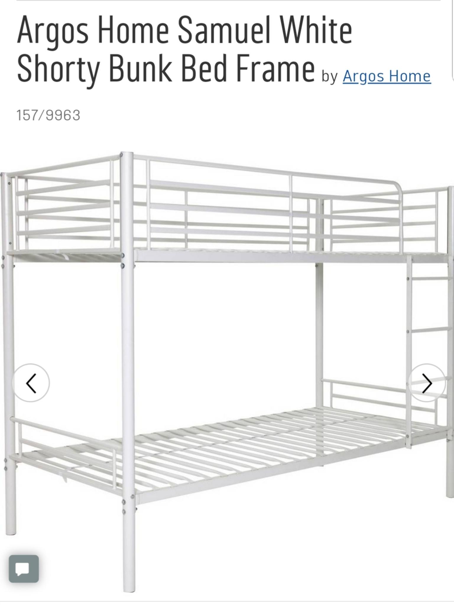 shorty bunk beds argos
