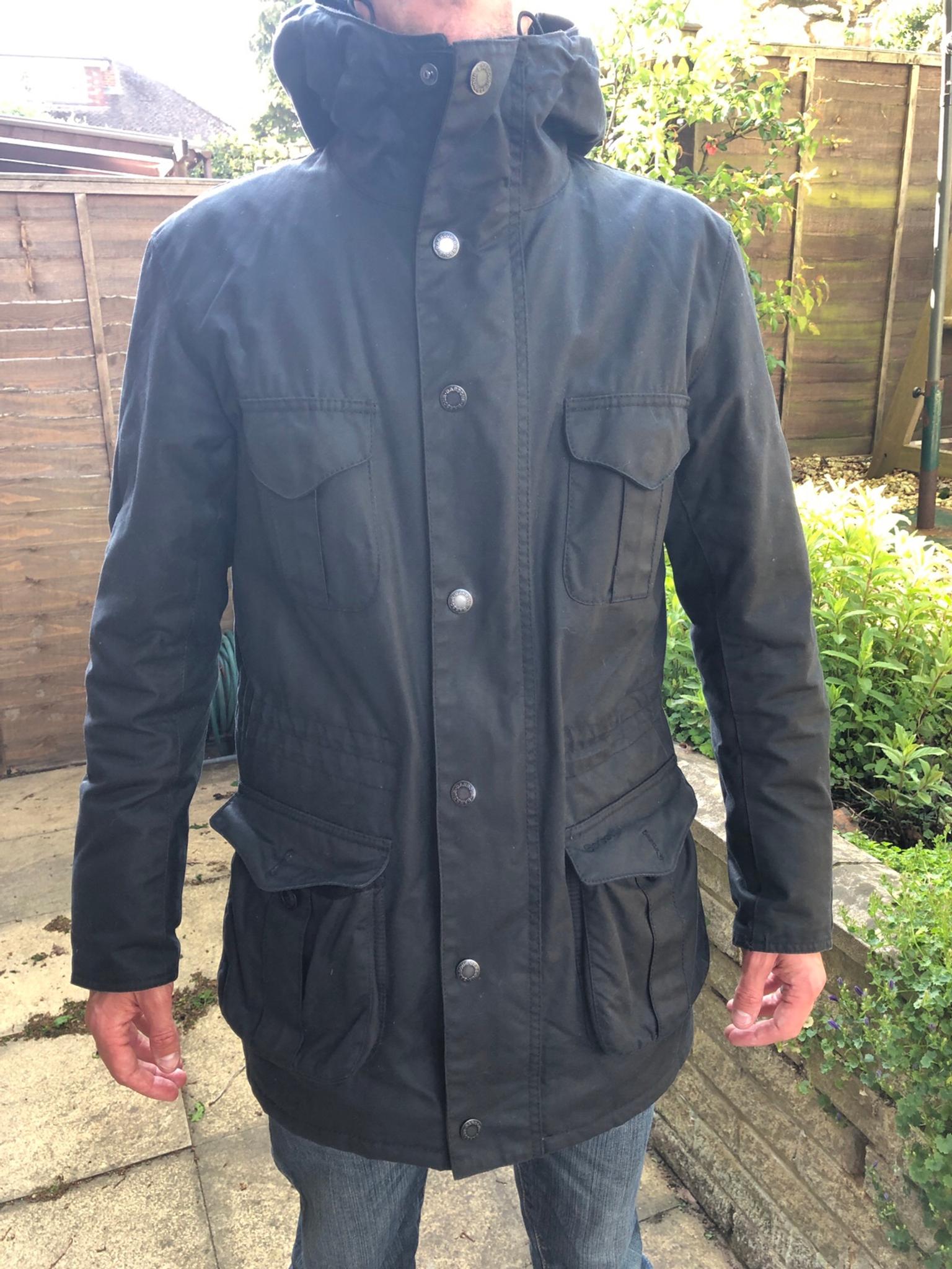 mens navy barbour jacket