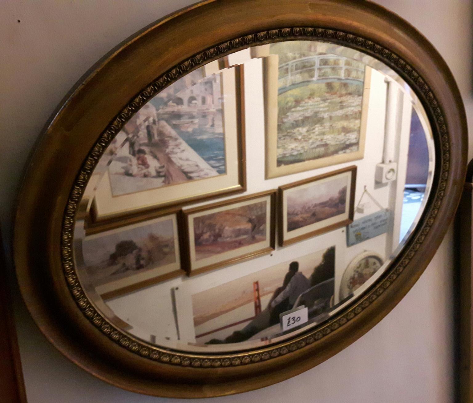 Vintage Large Oval Mirror In Wf12 Kirklees For 30 00 For Sale Shpock