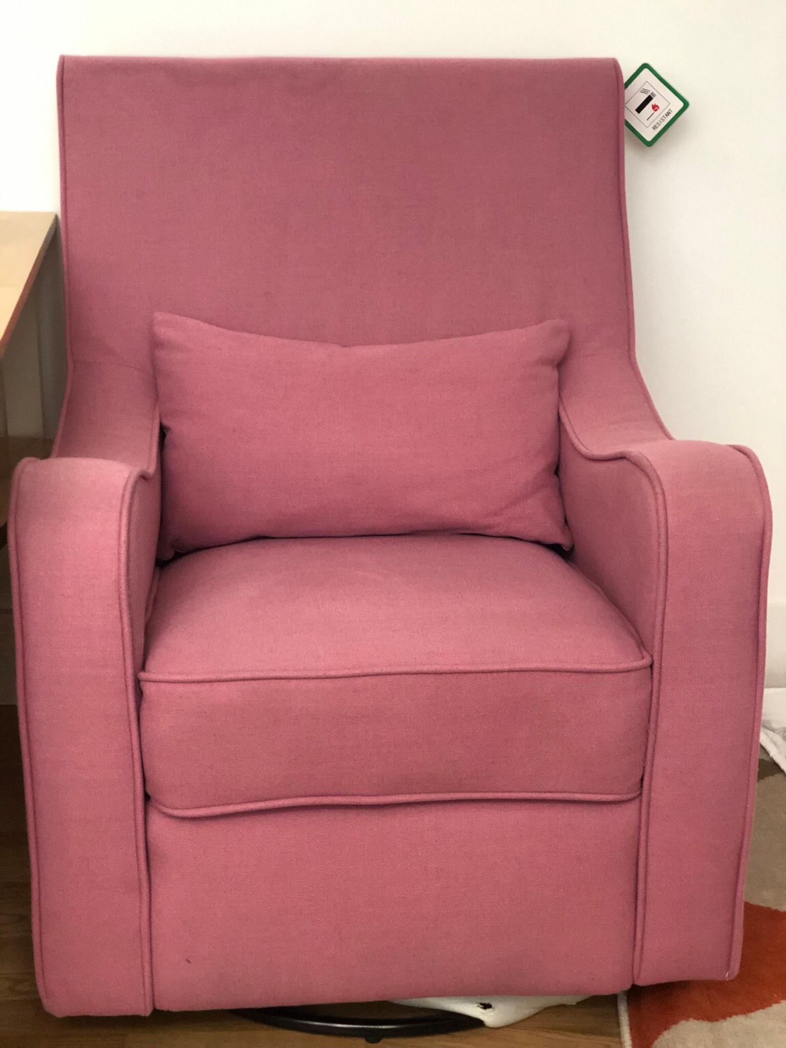 pink nursing chair
