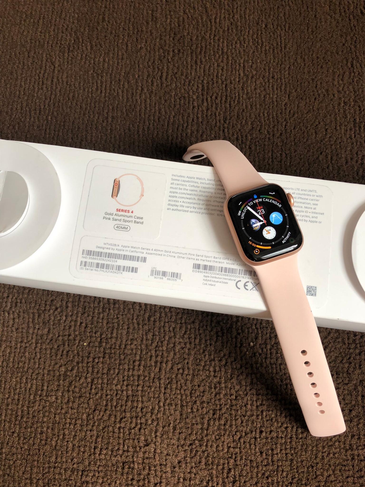 apple watch series 4 40mm gps cellular rose gold