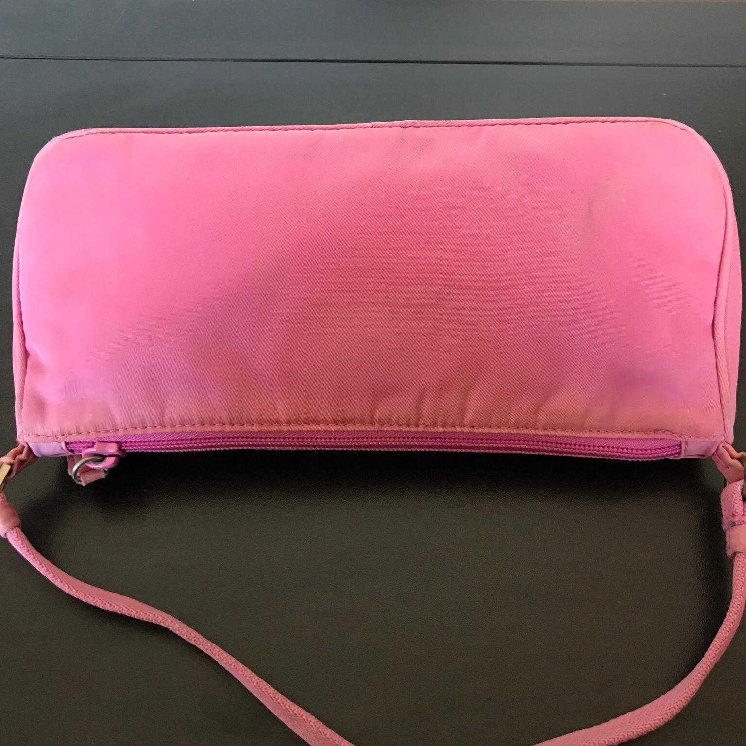 Prada Tessuto Nylon Pink Mini Hobo Bag In RM17 Grays For    