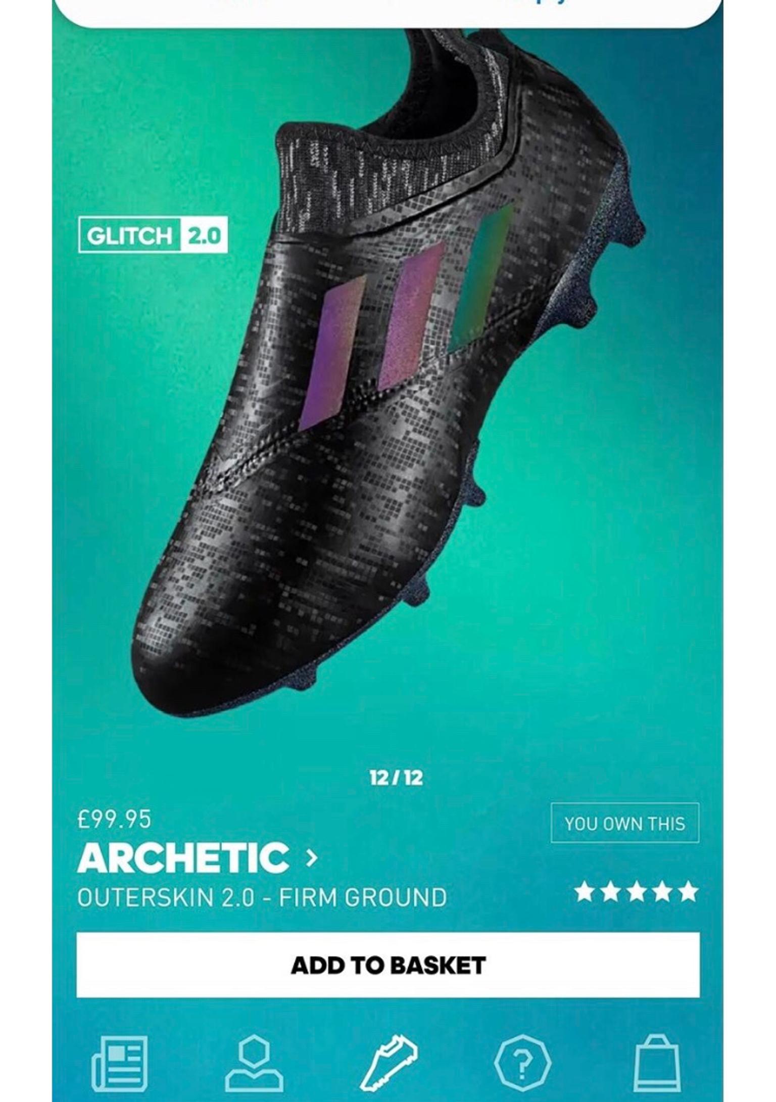 Adidas glitch 2.0 football boots size 9 