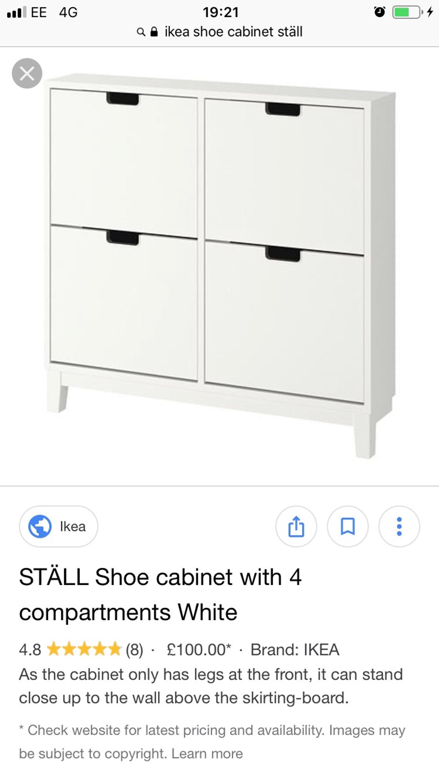 Ikea Stall Shoe Cabinet In En1 Enfield Fur 75 00 Zum Verkauf