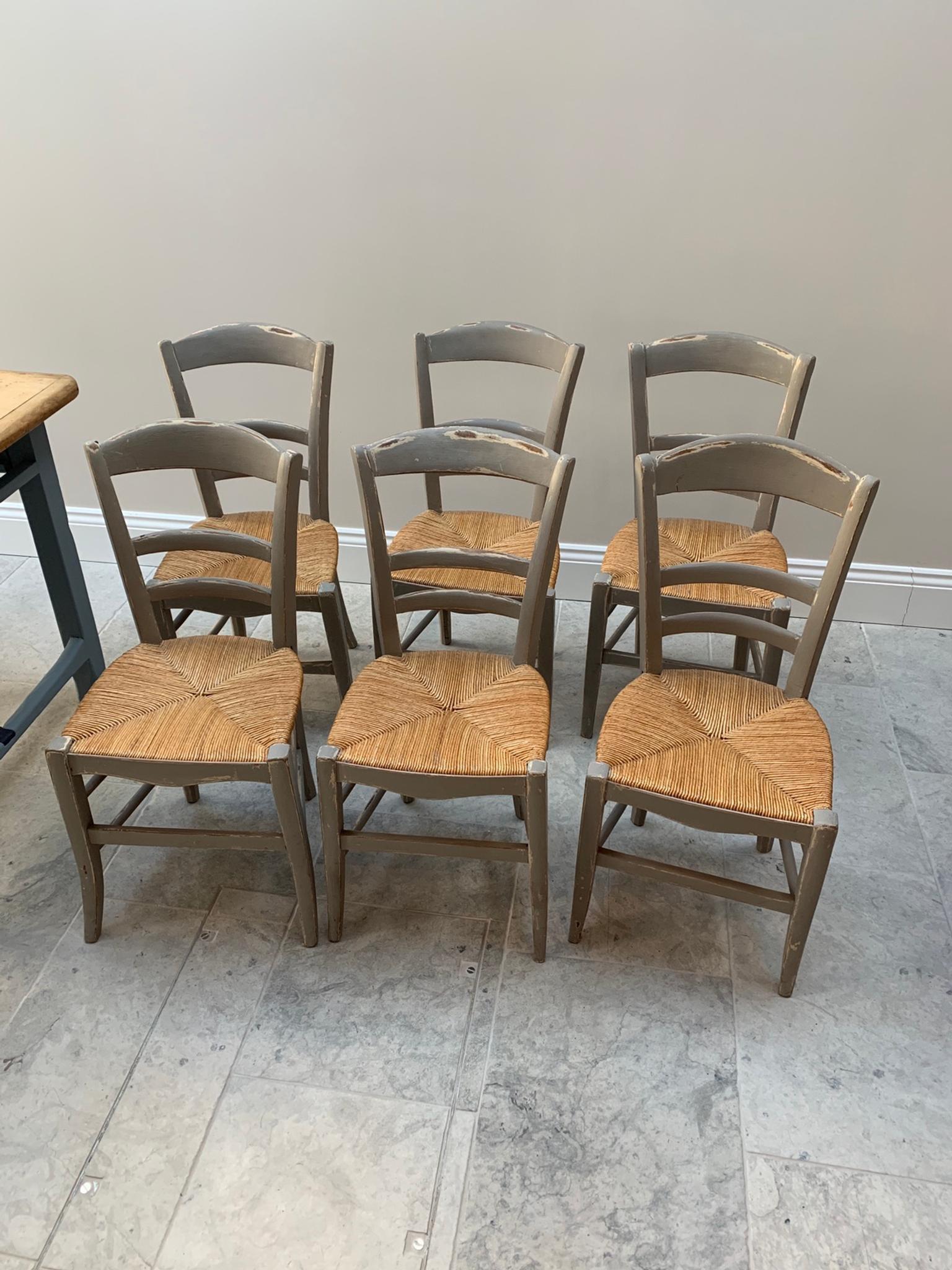 6 X Shabby Chic Grey Painted Dining Chairs In Sw15 London Fur 50 00 Zum Verkauf Shpock At
