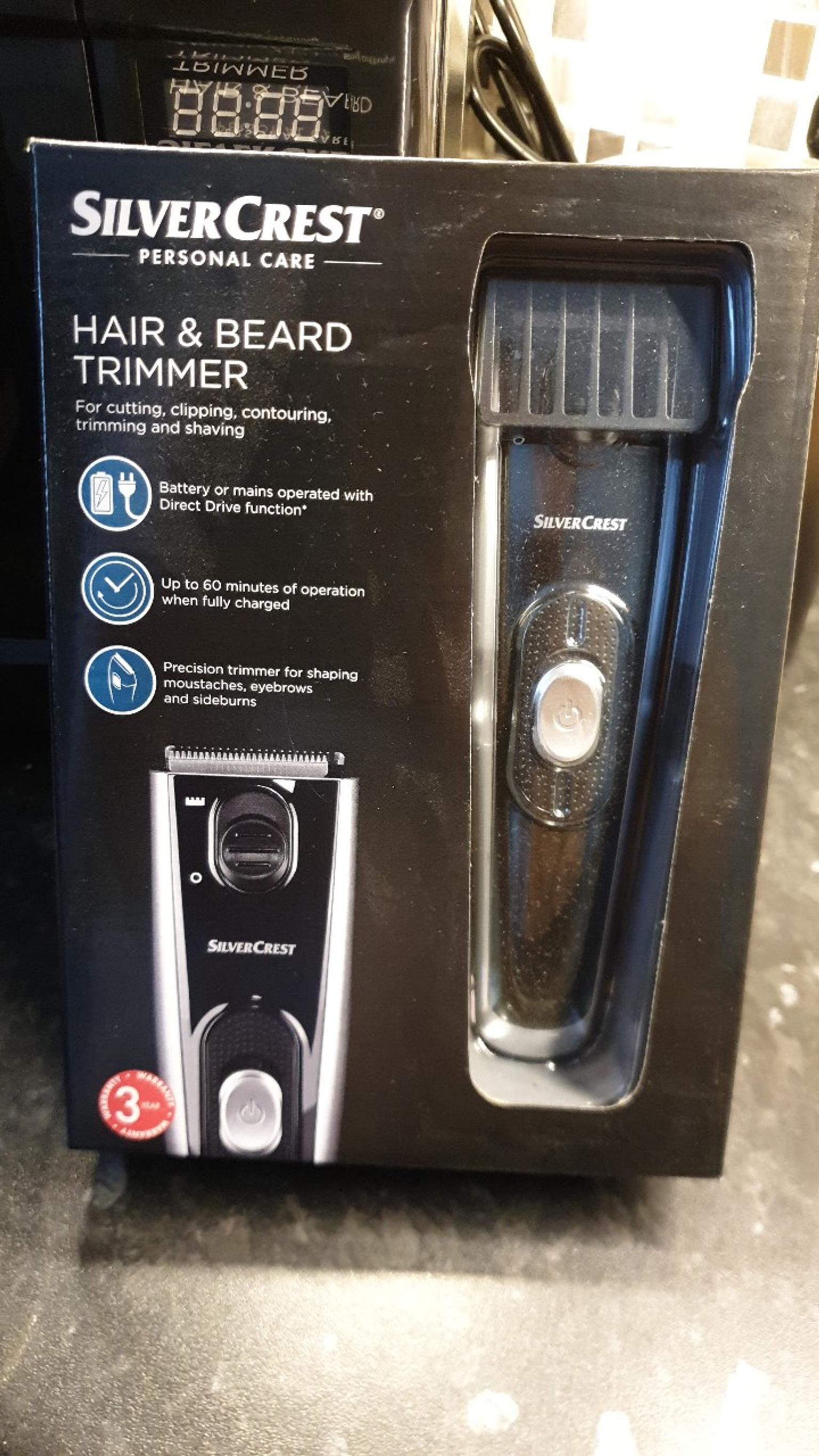 silvercrest facial hair trimmer