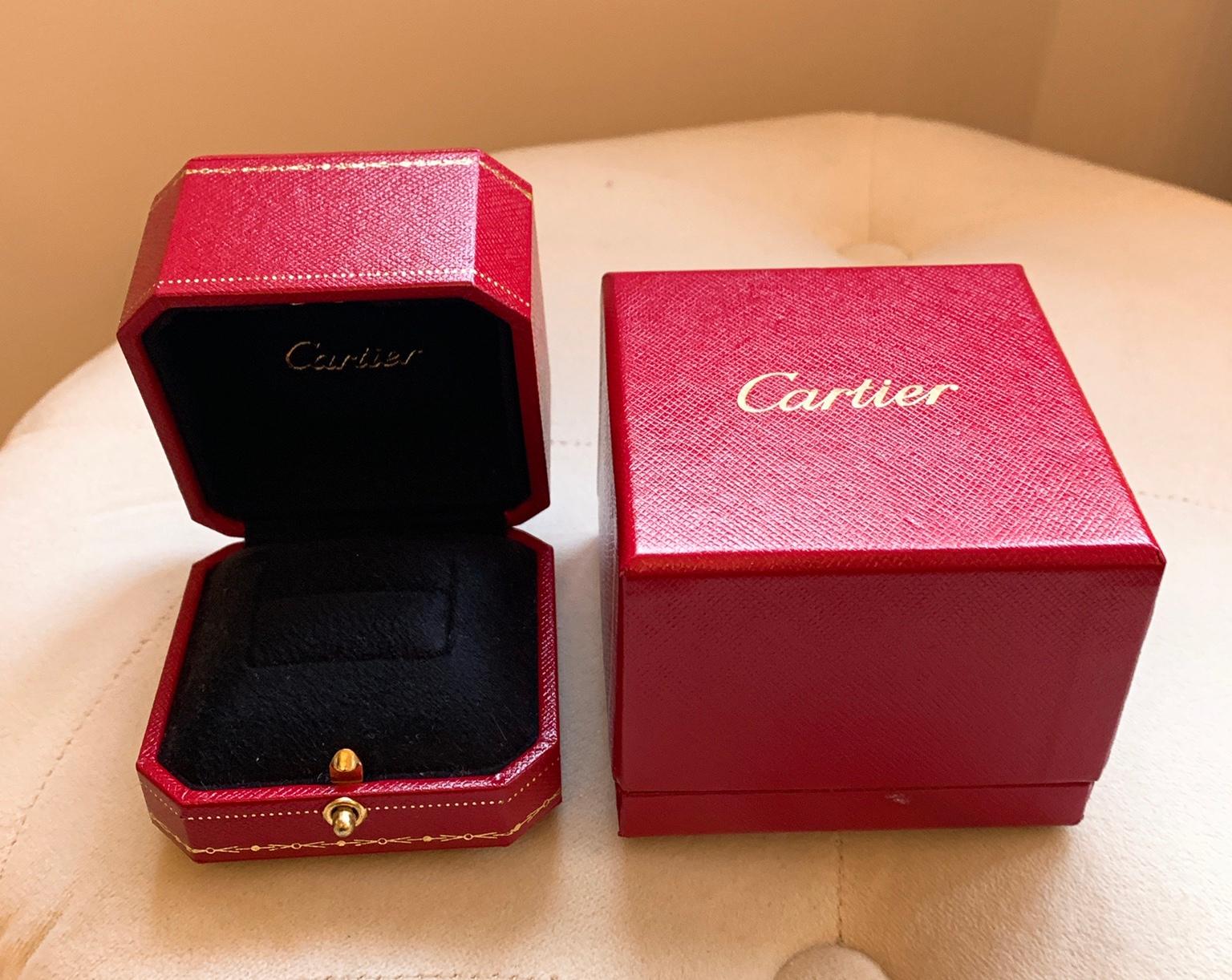empty cartier ring box
