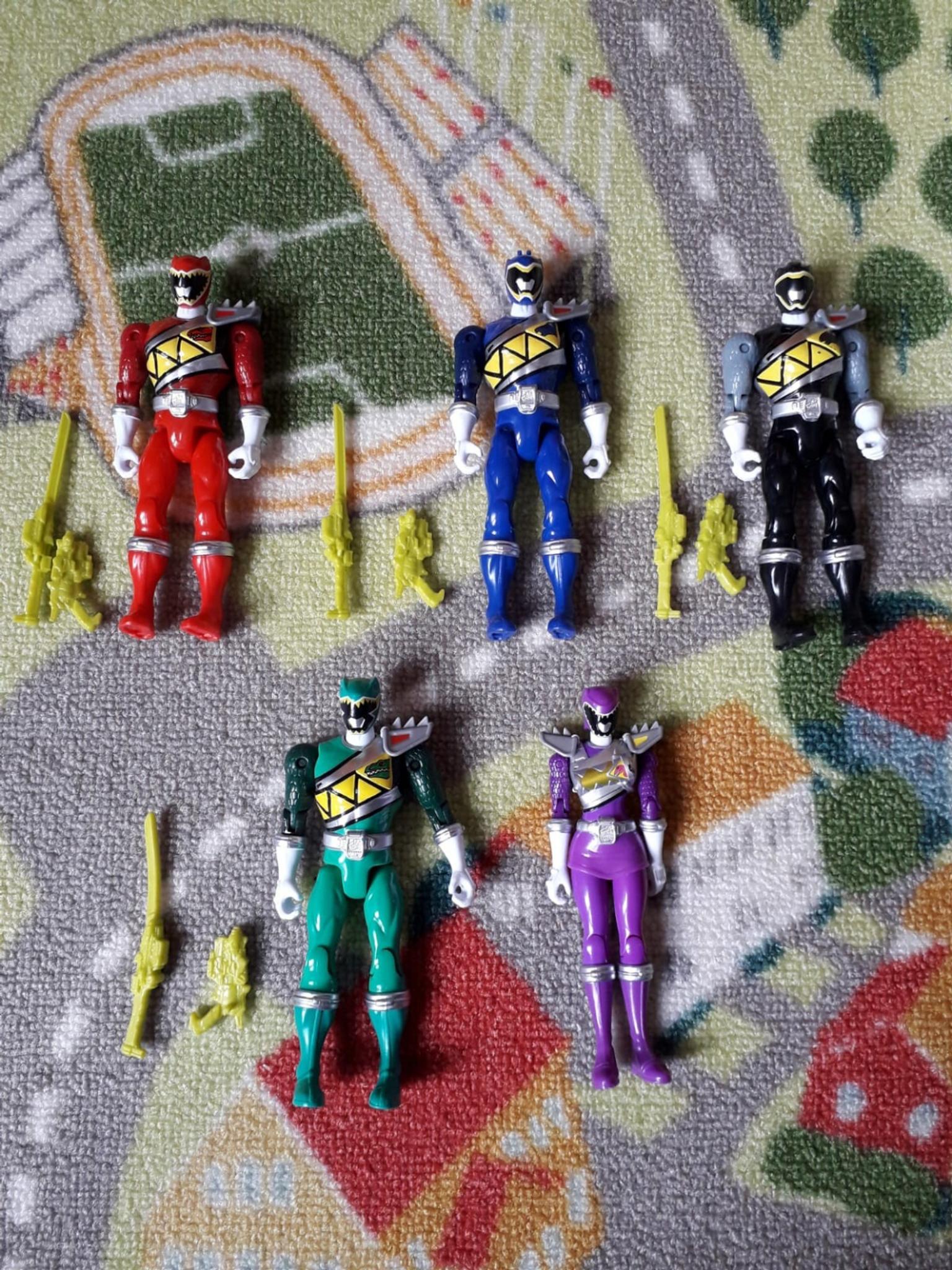 power rangers dino charge action figure set
