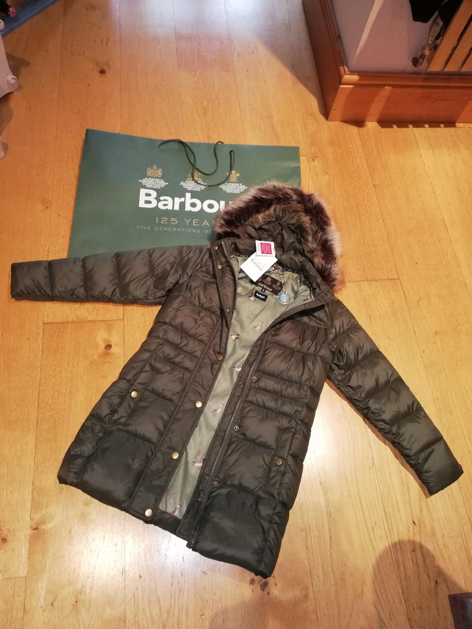 barbour fibre down coat
