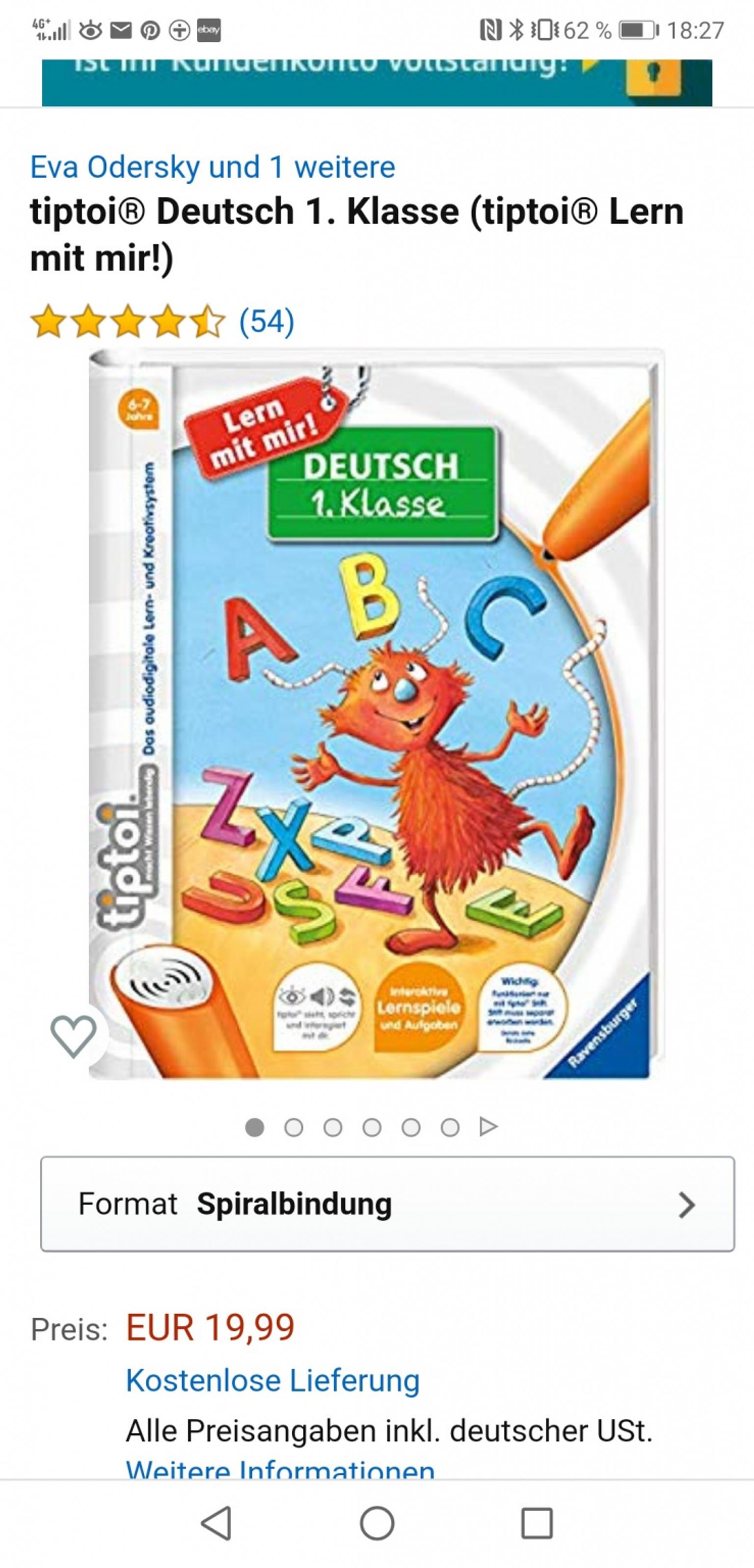 Tiptoi Buch Abc 1 Klasse In Hanau For 11 00 For Sale Shpock