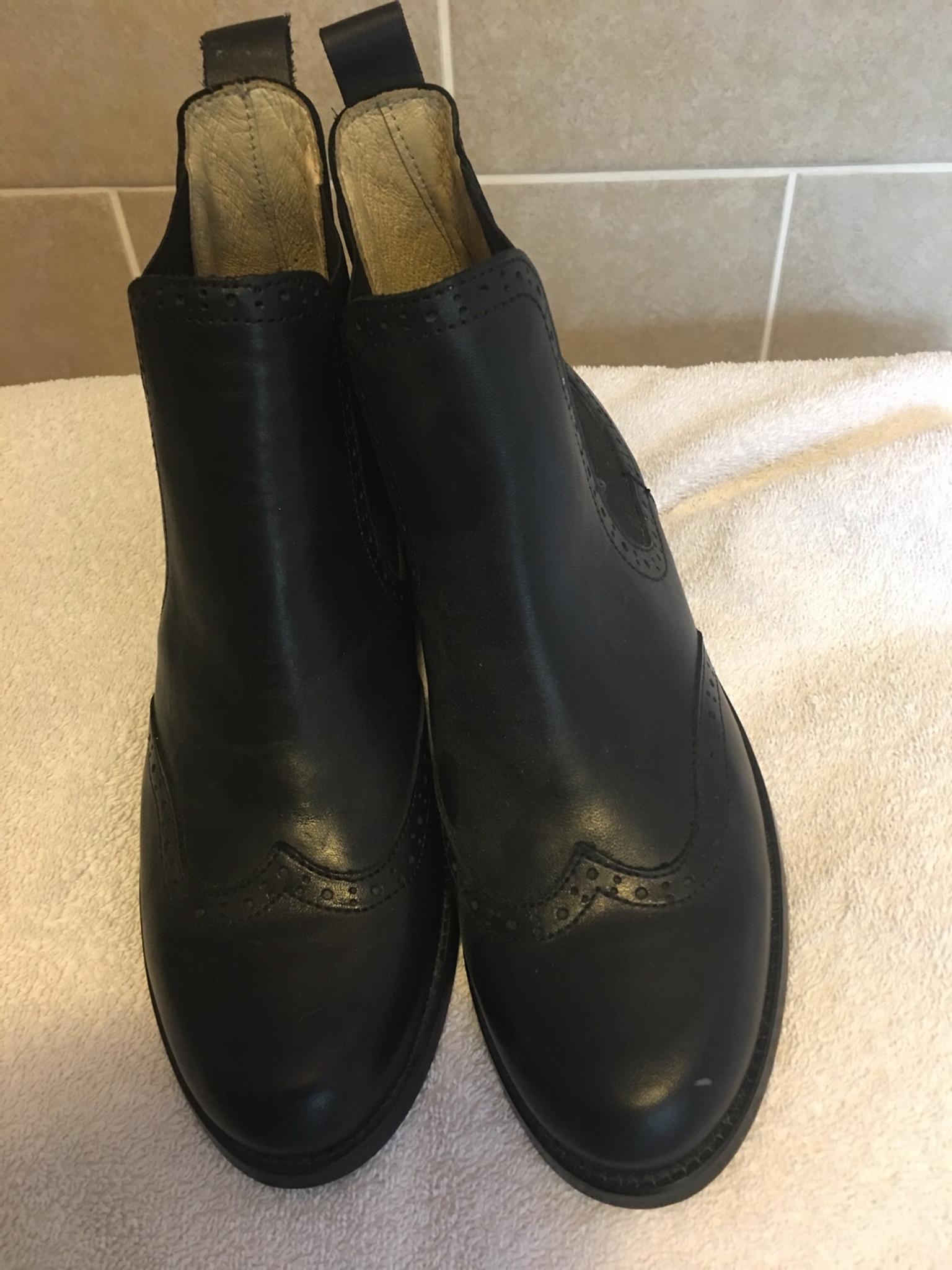 russell and bromley black chelsea boots