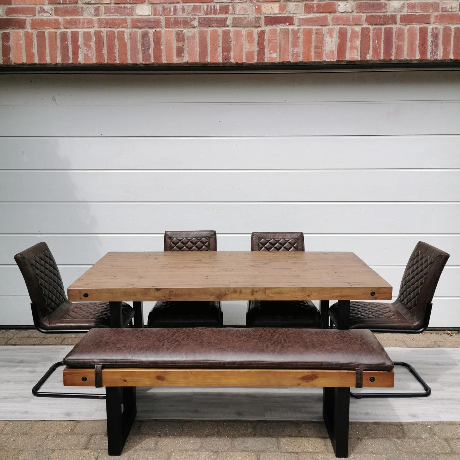 Montana Rustic Dining Table 4 Chairs Bench In Dn22 Bassetlaw Fur 850 00 Zum Verkauf Shpock De
