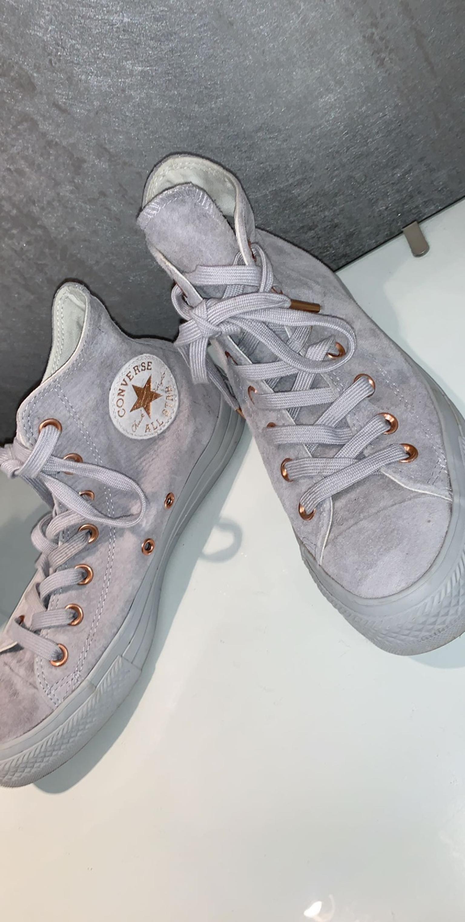 converse grey and rose gold 