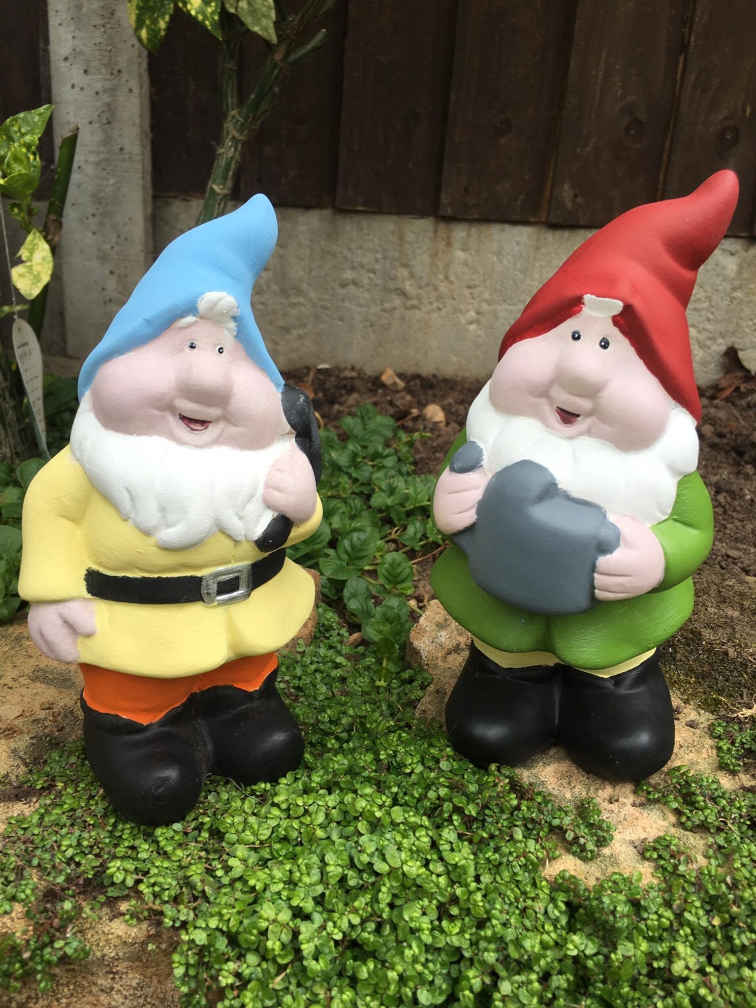 Two Cute Garden Gnomes 6 Pair In Leicester For 6 00 For Sale