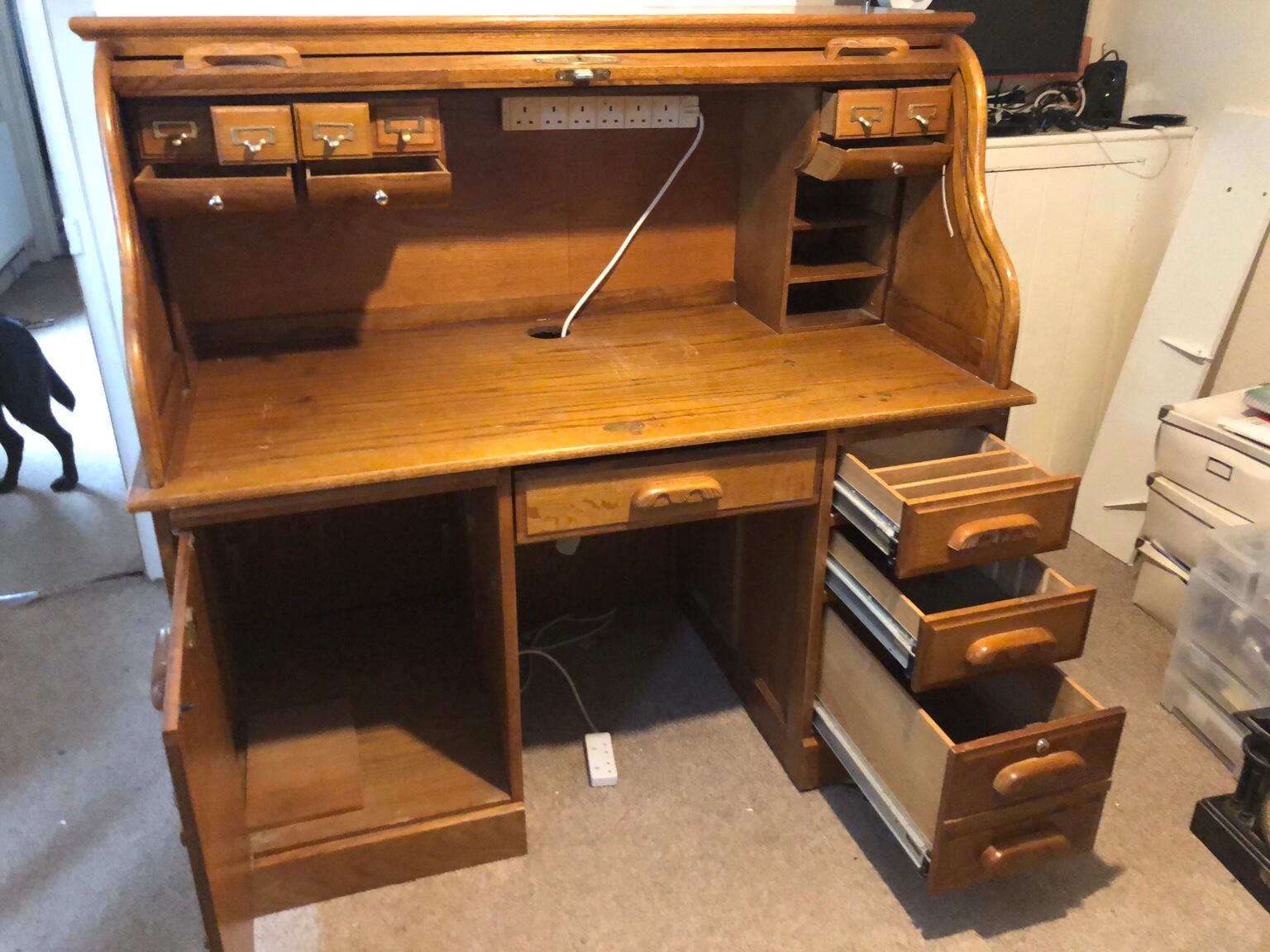 Roll Top Computer Desk In Nn6 Daventry For 75 00 For Sale Shpock