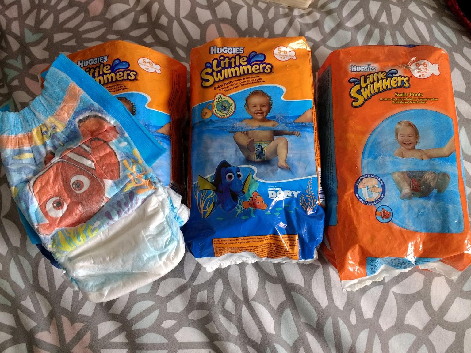 by Huggies 11 Pack Huggies Little Swimmers Size 5-6 Nappies 