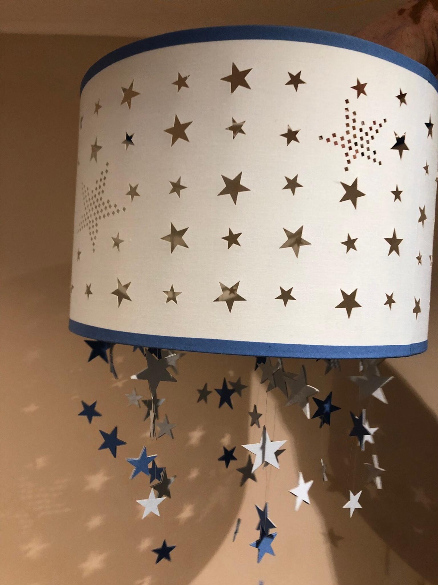 Laura Ashley Blue Star Ceiling Lamp Shade