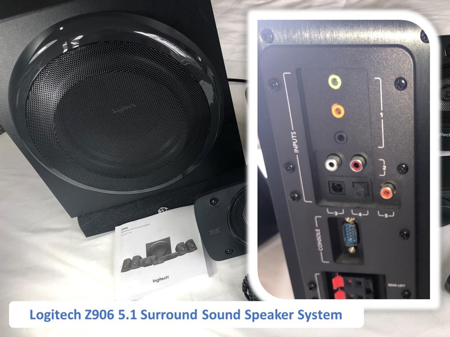 logitech z906 thx 5.1 speaker system