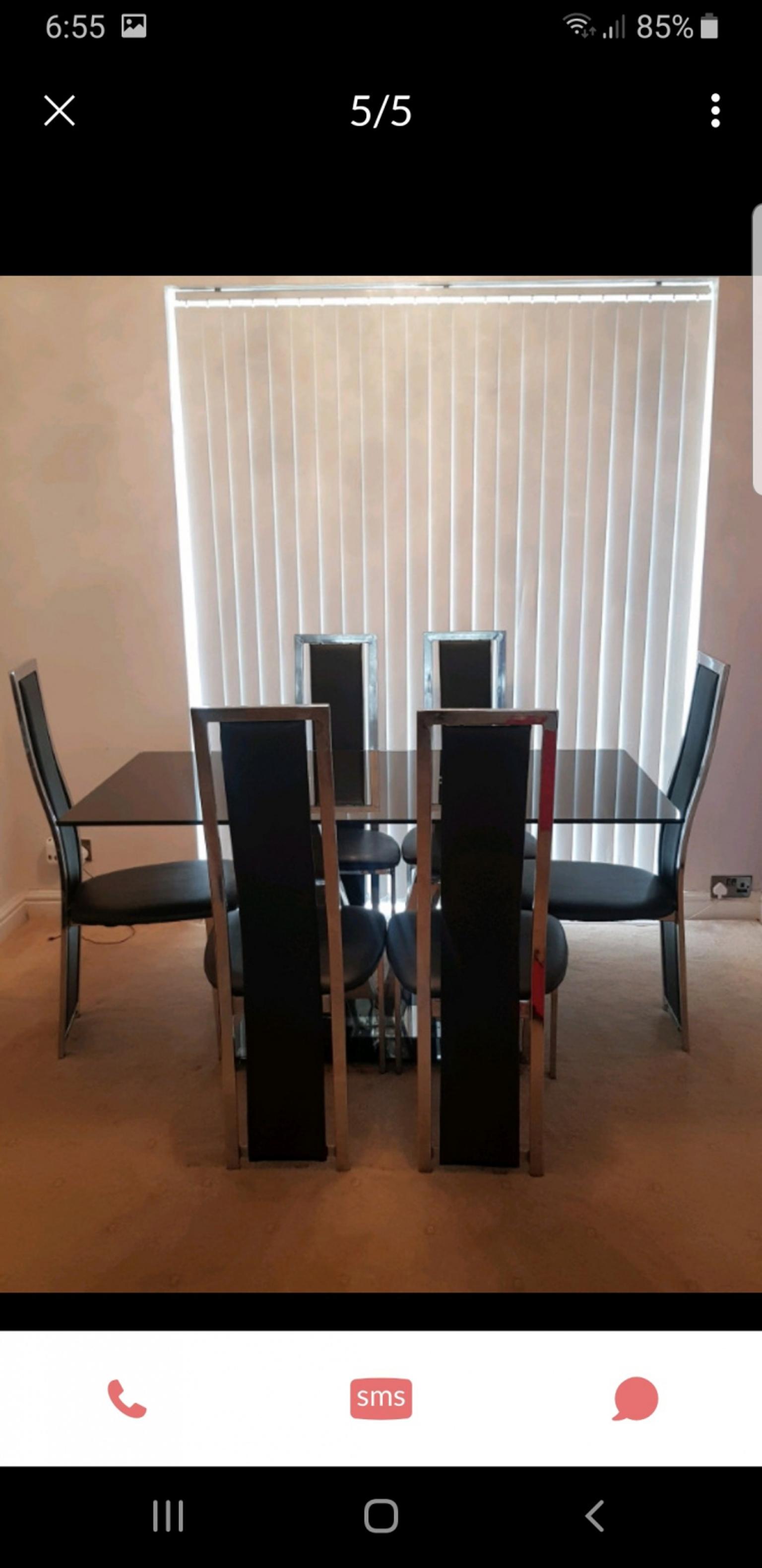 Dining Table With 6 Chairs In Ol8 Oldham Fur 210 00 Zum Verkauf Shpock De