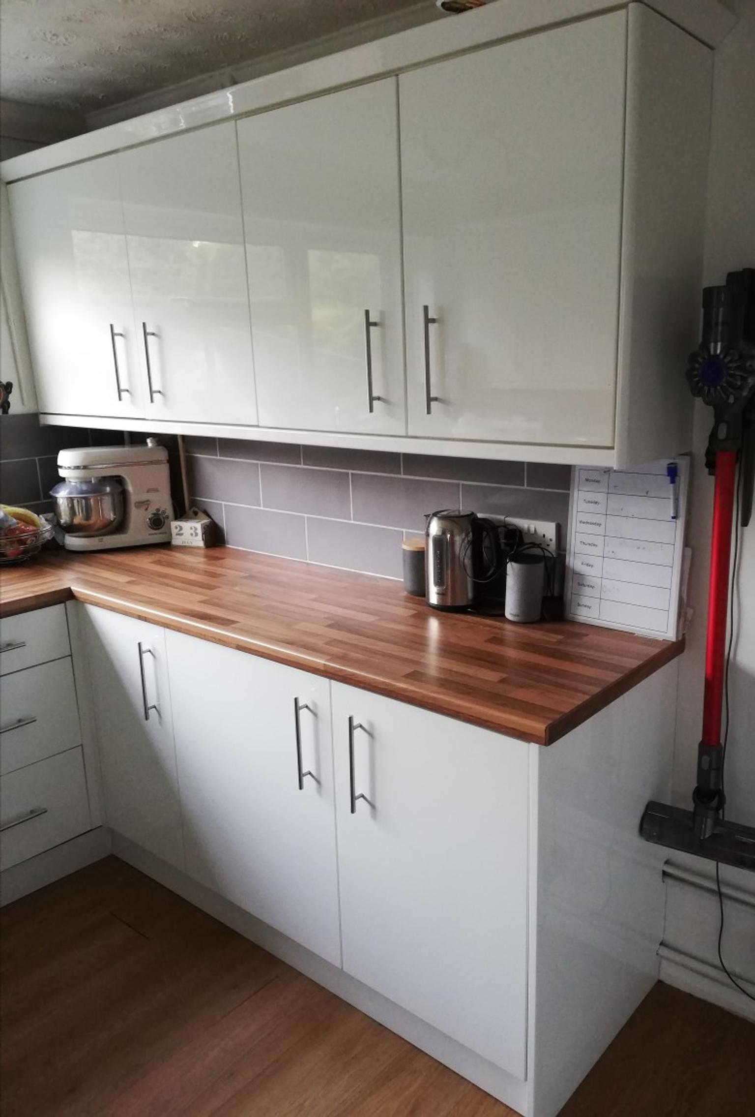 White Gloss Slab Kitchen Doors And In TN6 Wealden For 25000 For Sale Shpock
