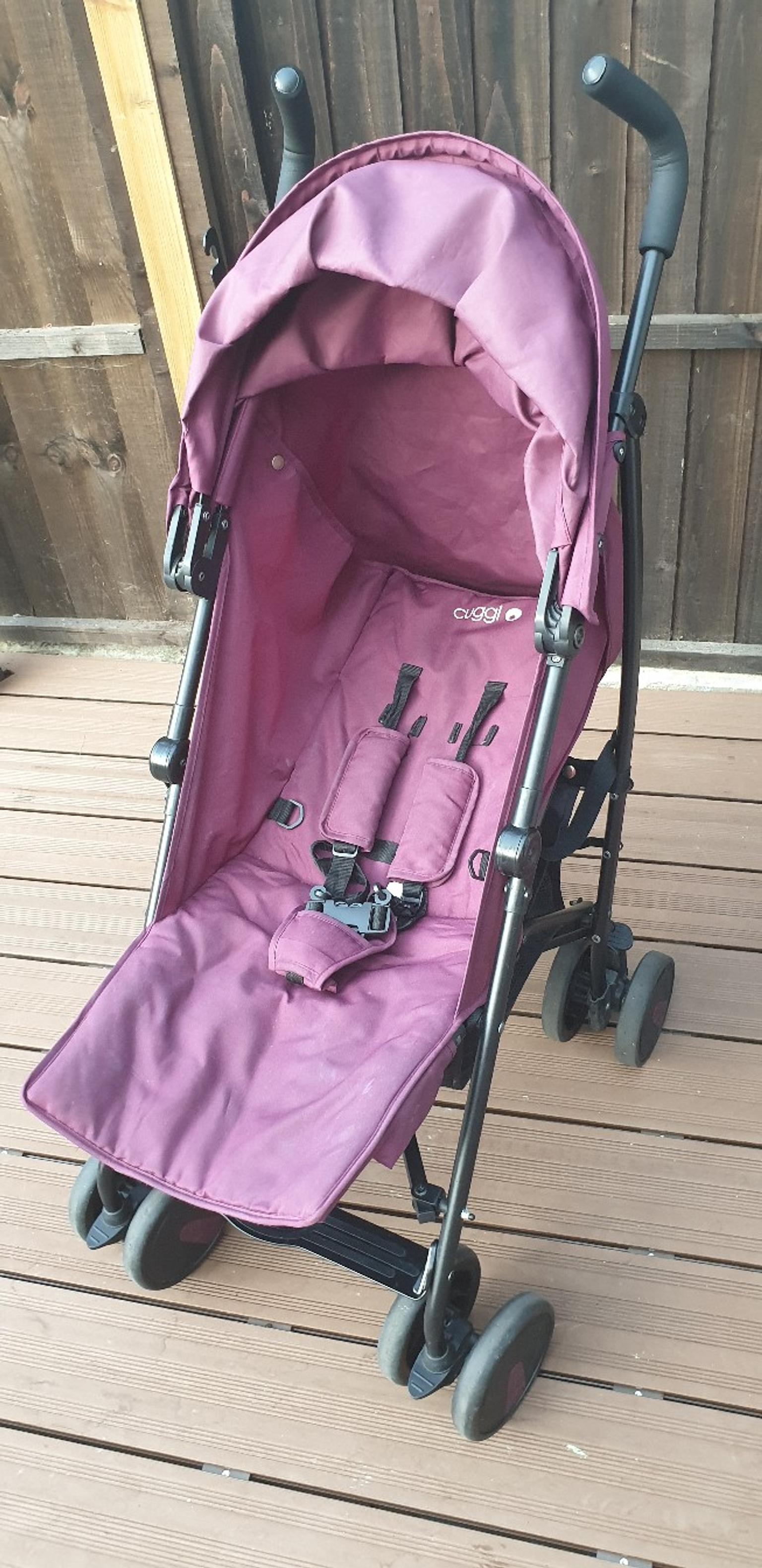 purple cuggl stroller