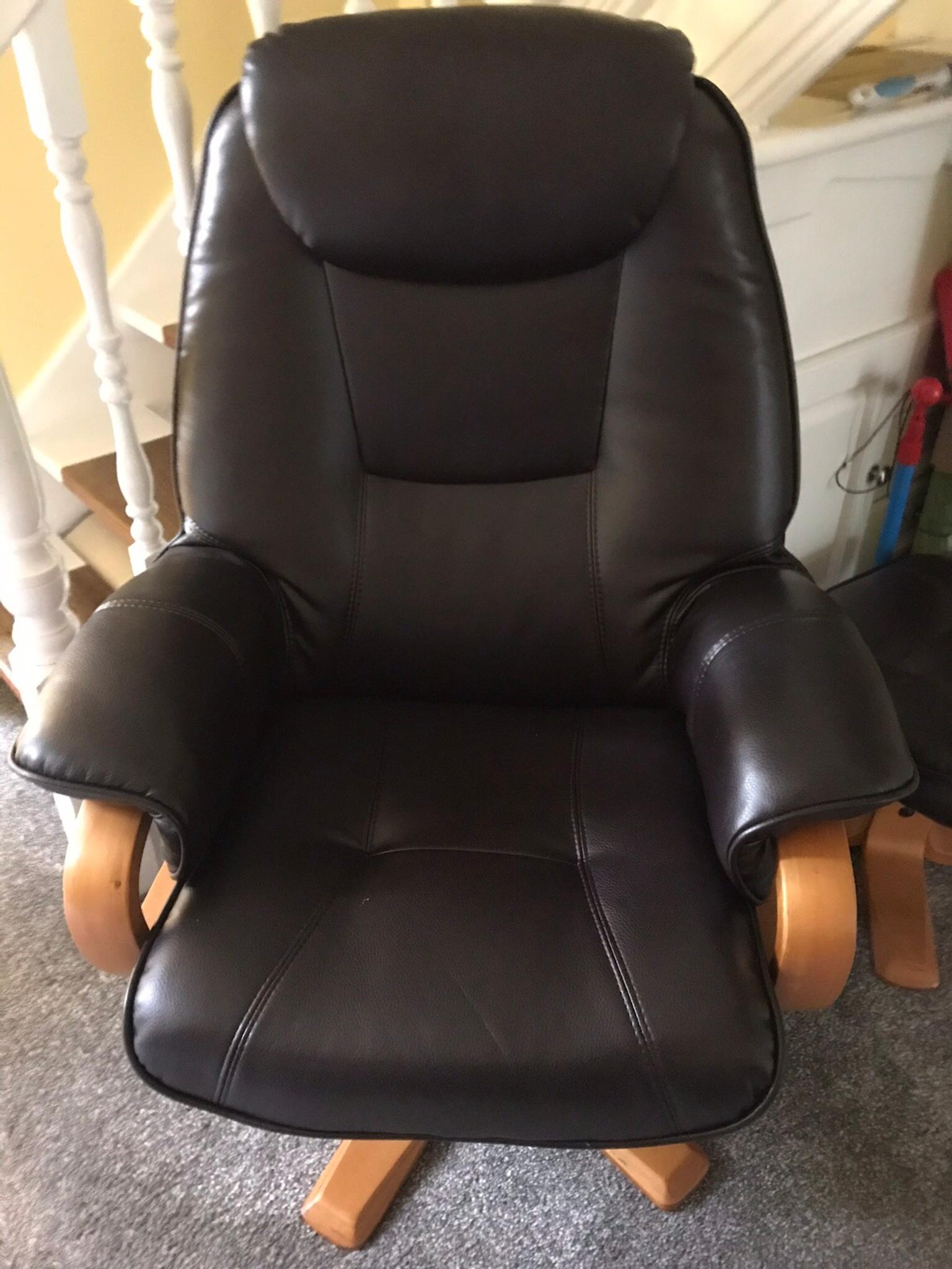 Bjorn Reclining Chair And Foot Stool In Salford For 175 00 For