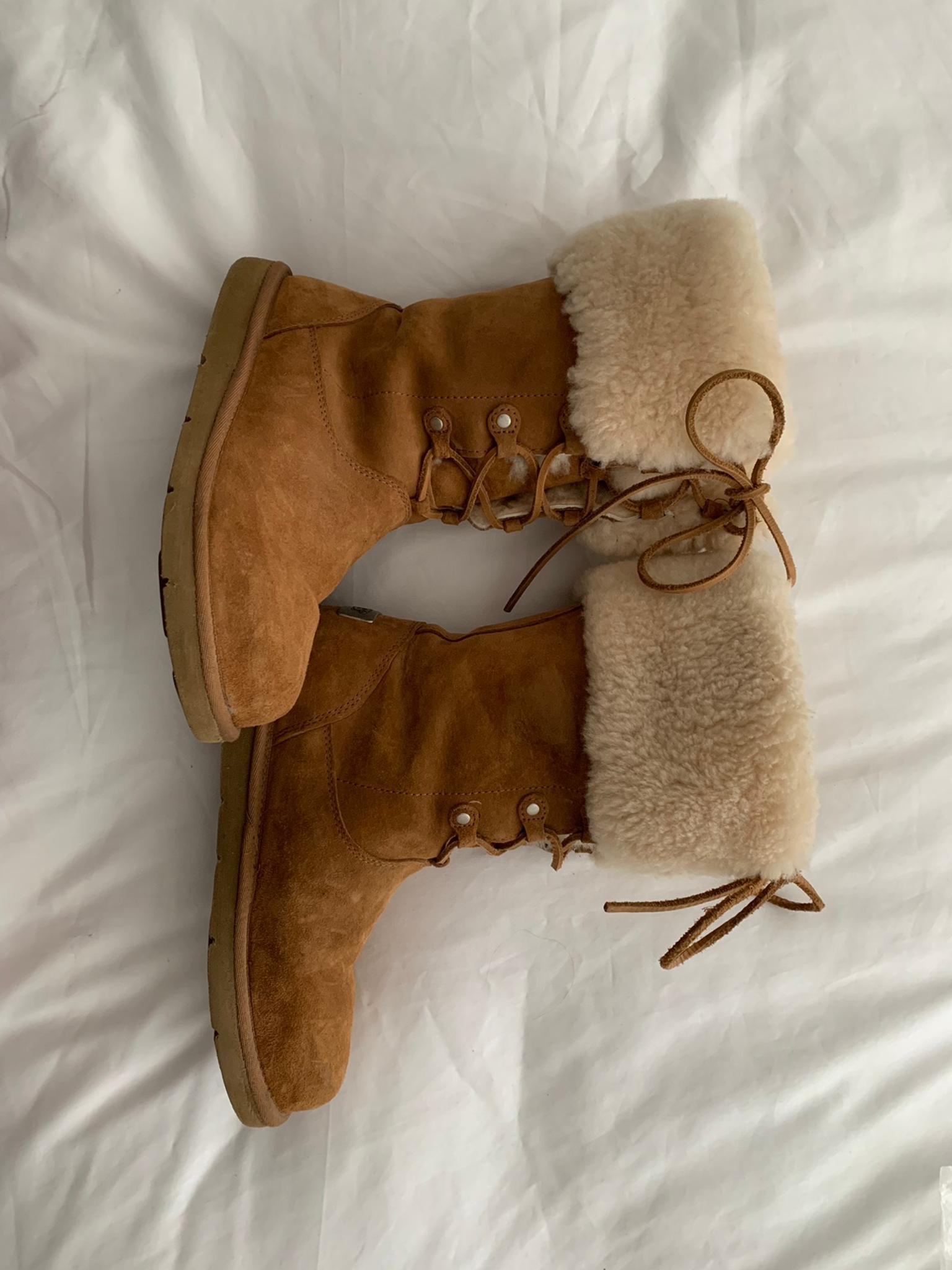 ugg booties with laces