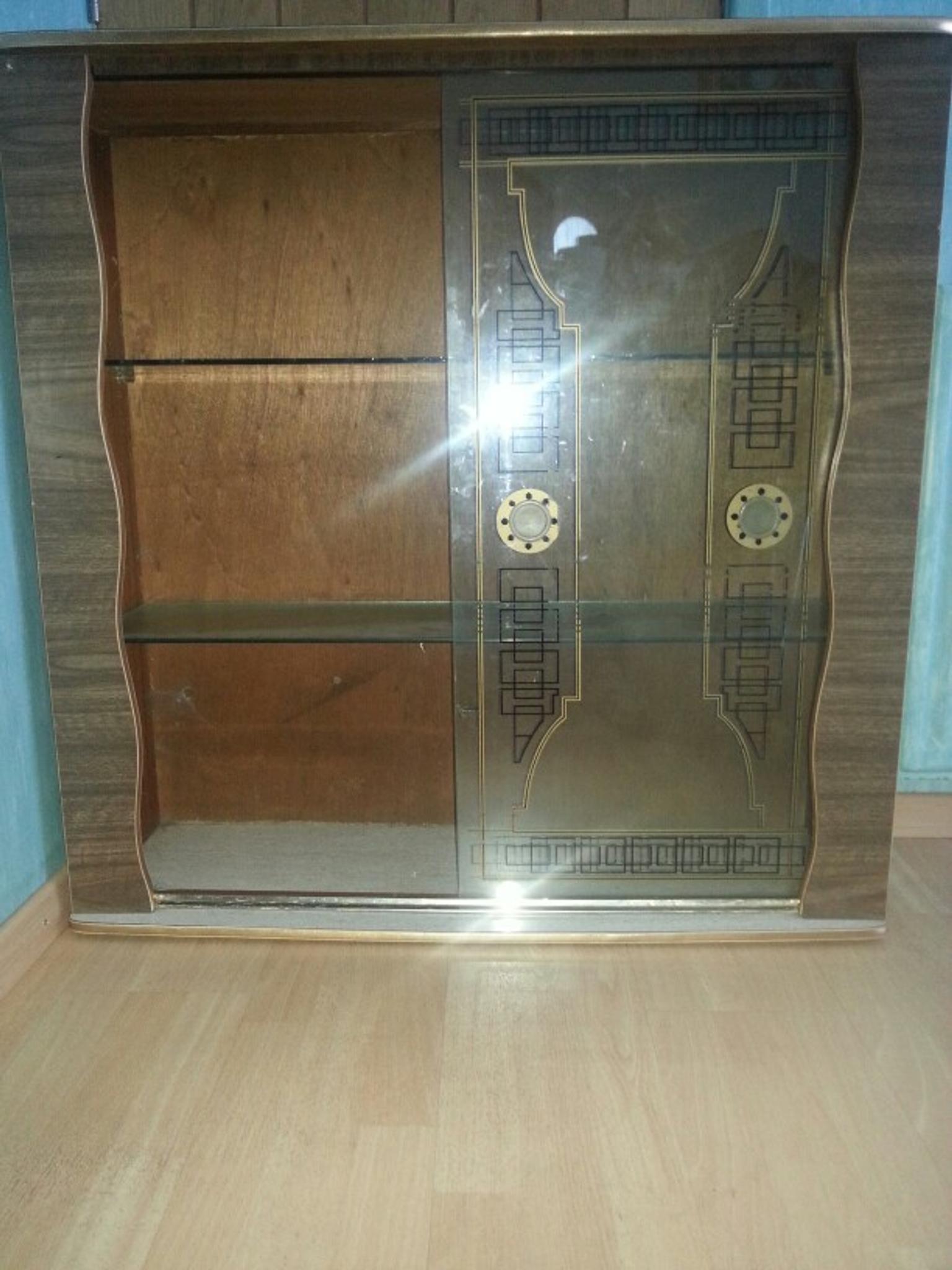 Crockery Cabinet With 2 Sliding Glass Doors In Kirklees Fur 40 00