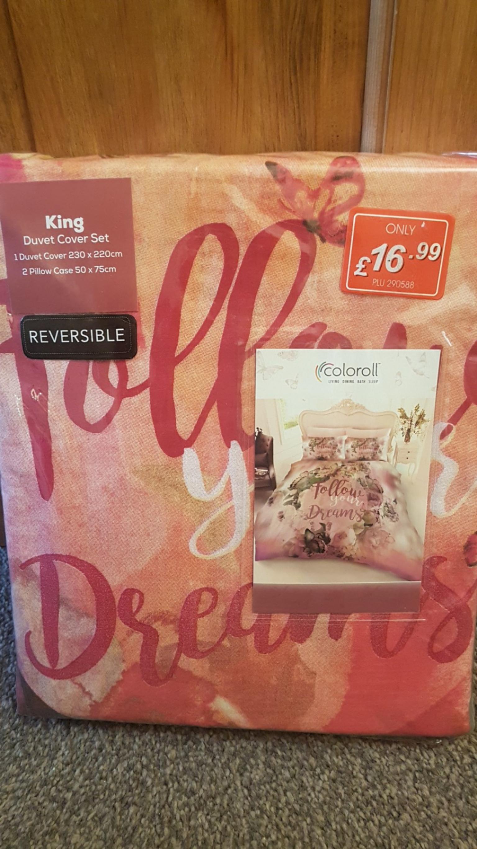 Coloroll King Size Duvet Cover Set New In Wf7 Wakefield For 7 00