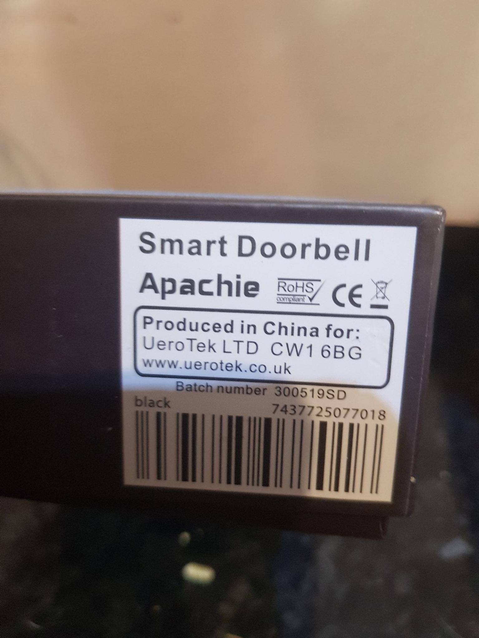 apachie wireless video doorbell instructions