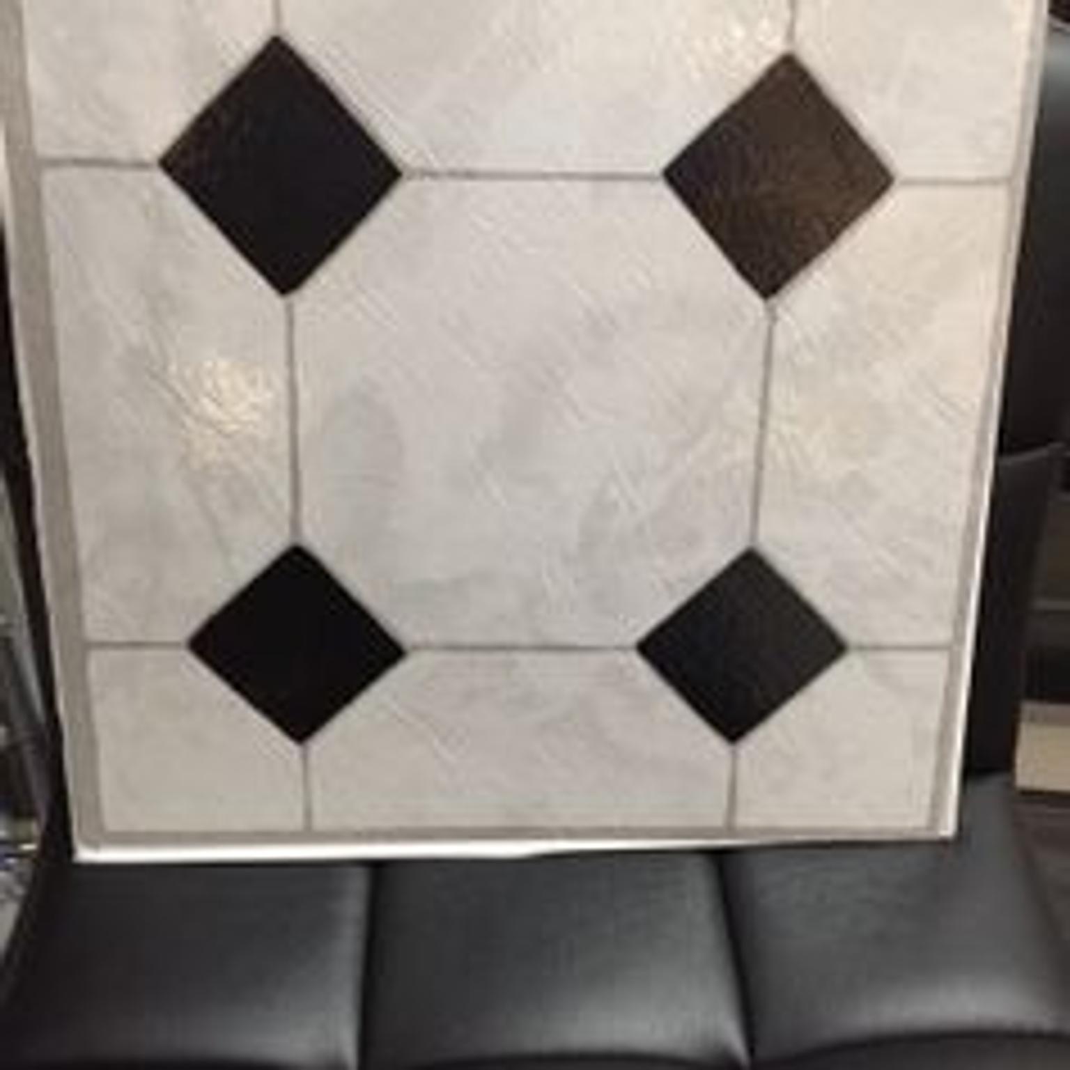 Black White Self Adhesive Floor Tiles In Sm1 London Fur 25 00