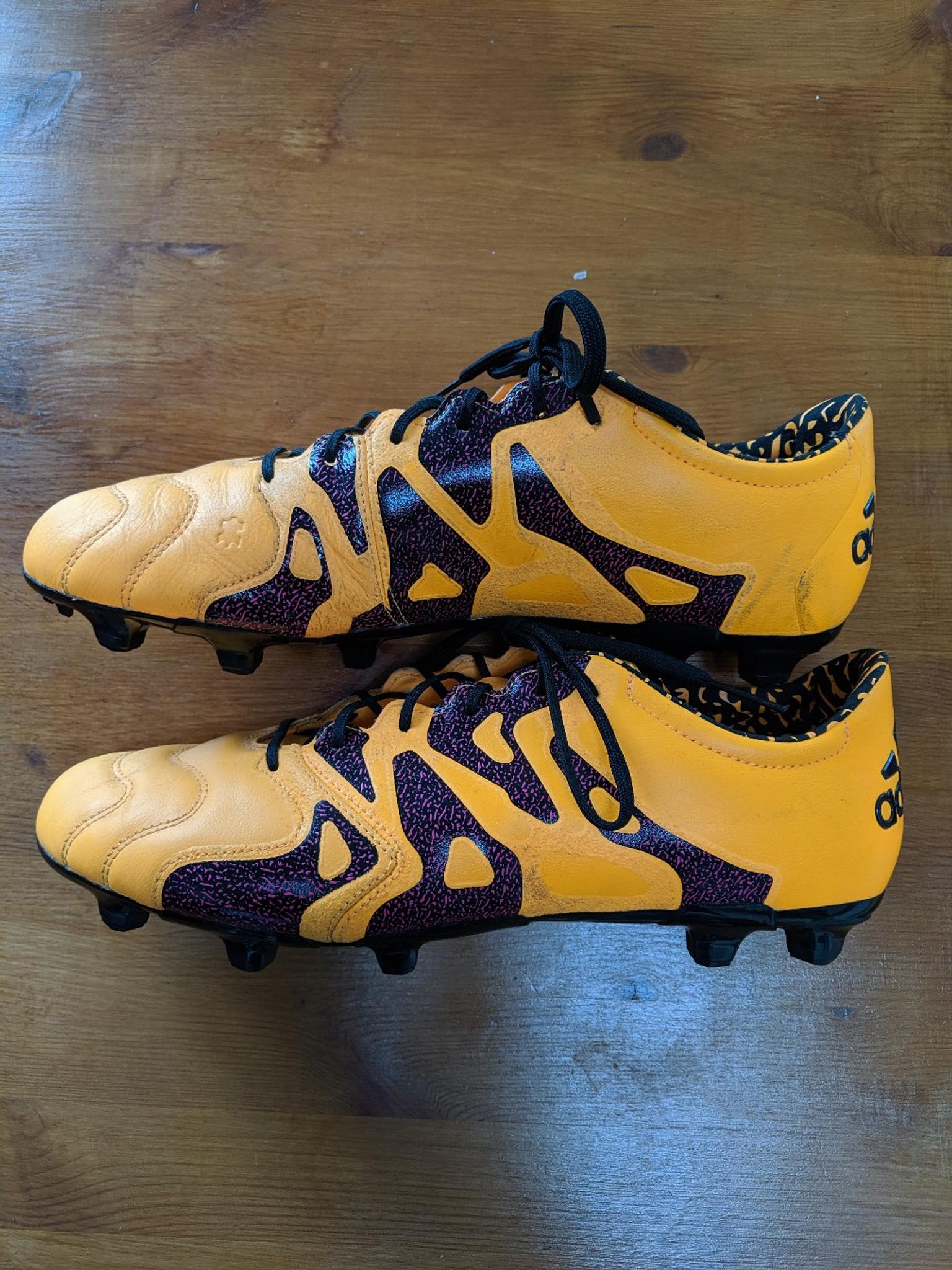 Adidas X 15.2 Leather Boots - size 10 