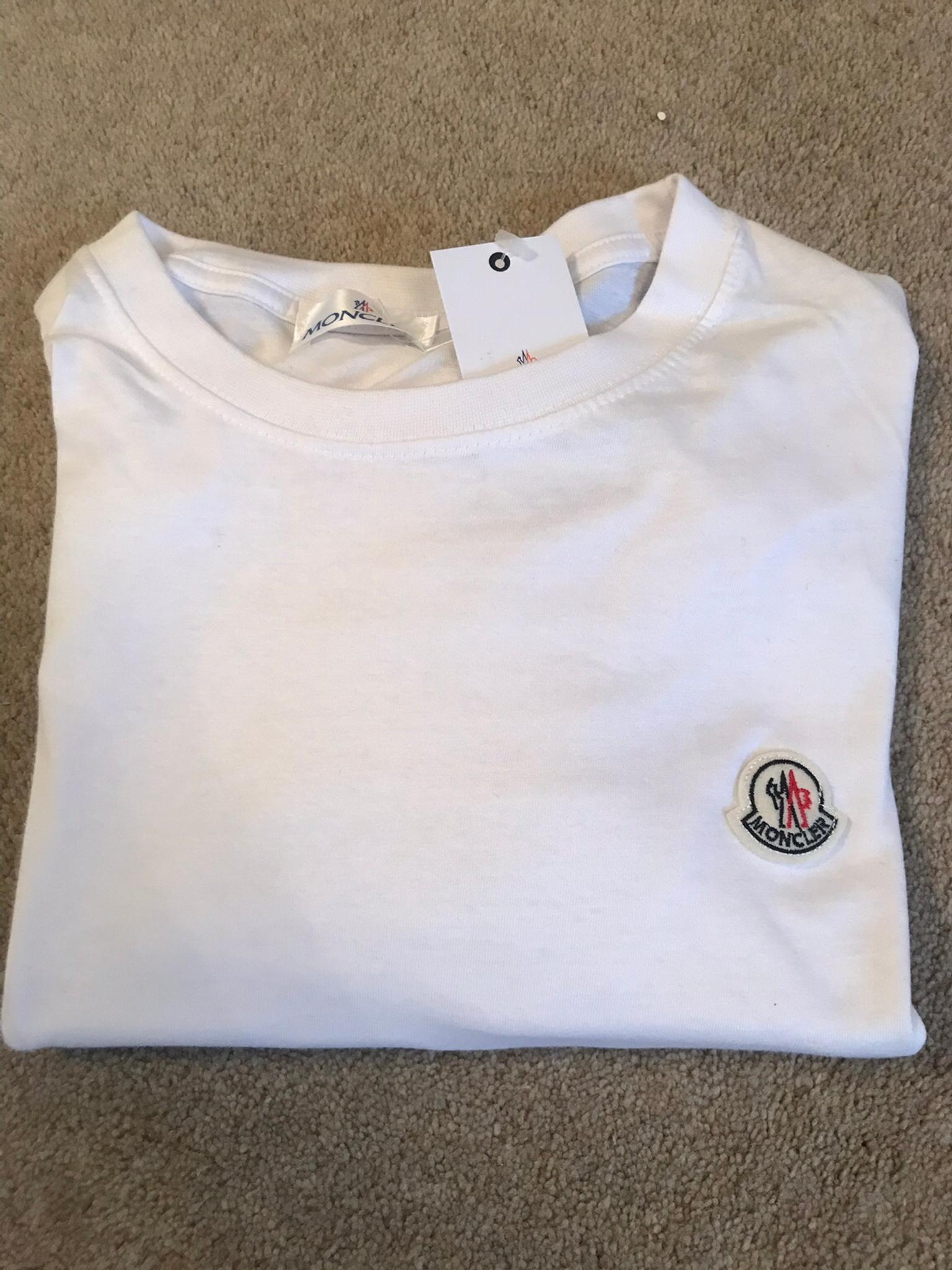 White T-shirt Moncler size Large in 