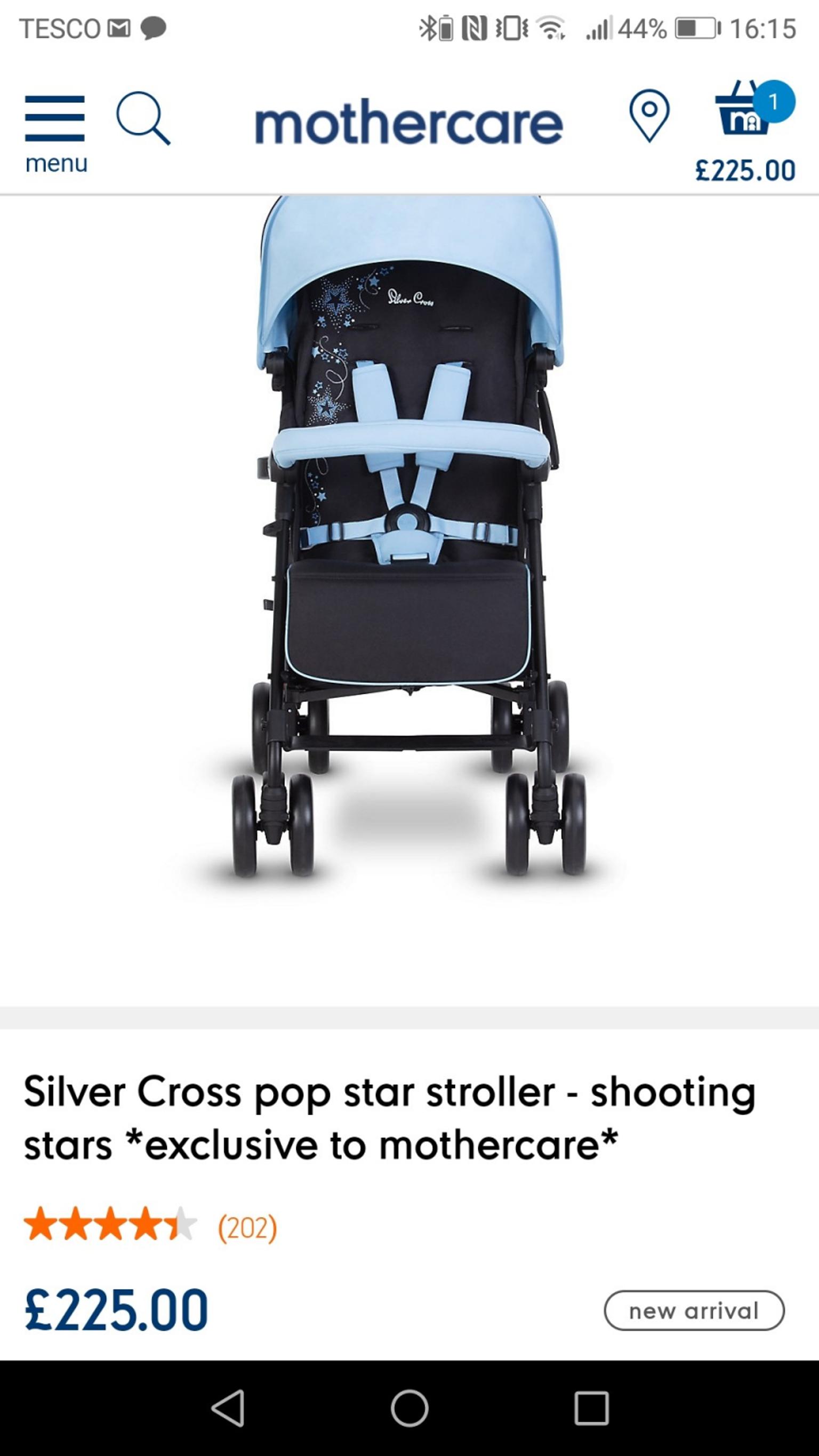 mothercare pop star stroller