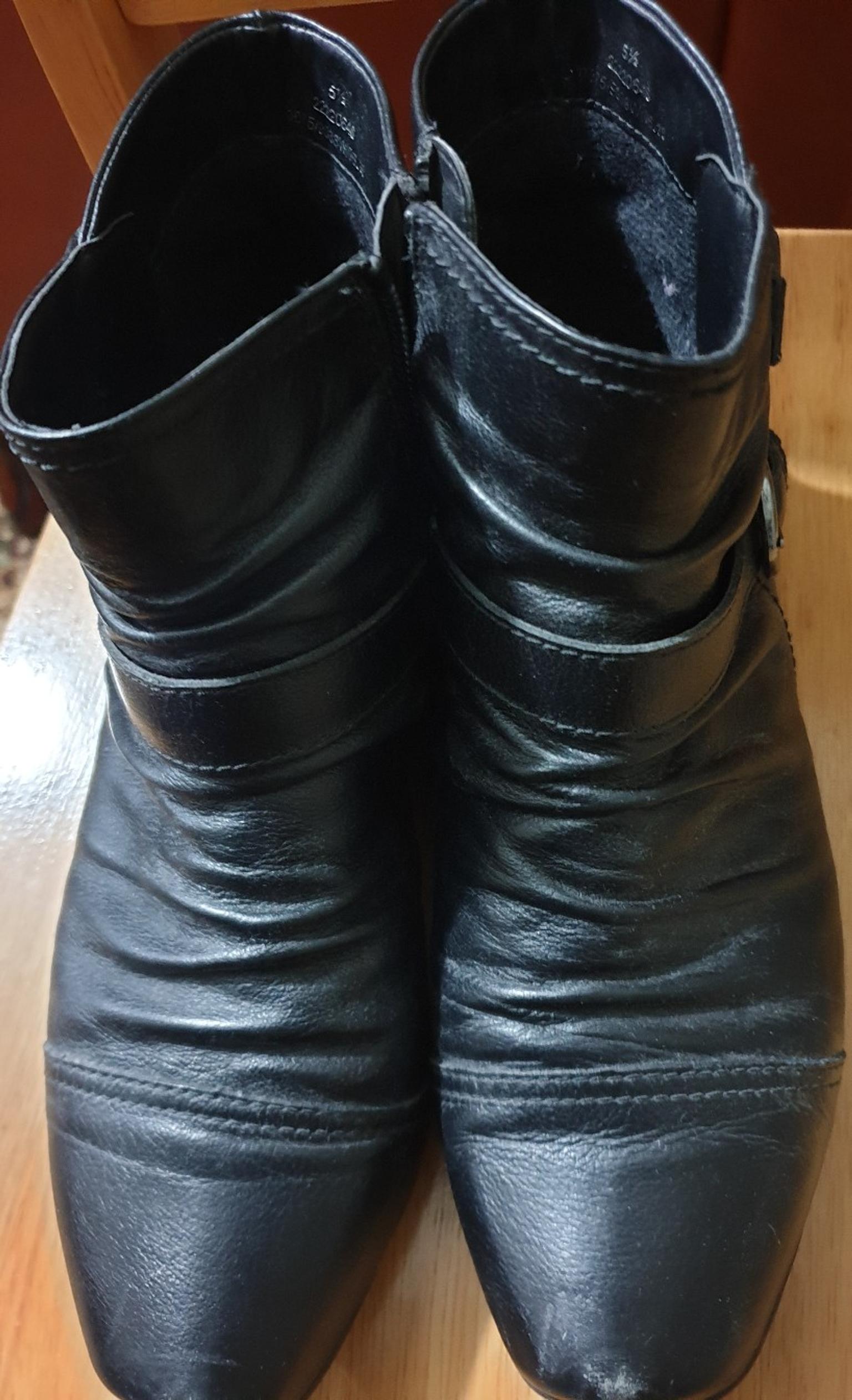 marks and spencers black boots