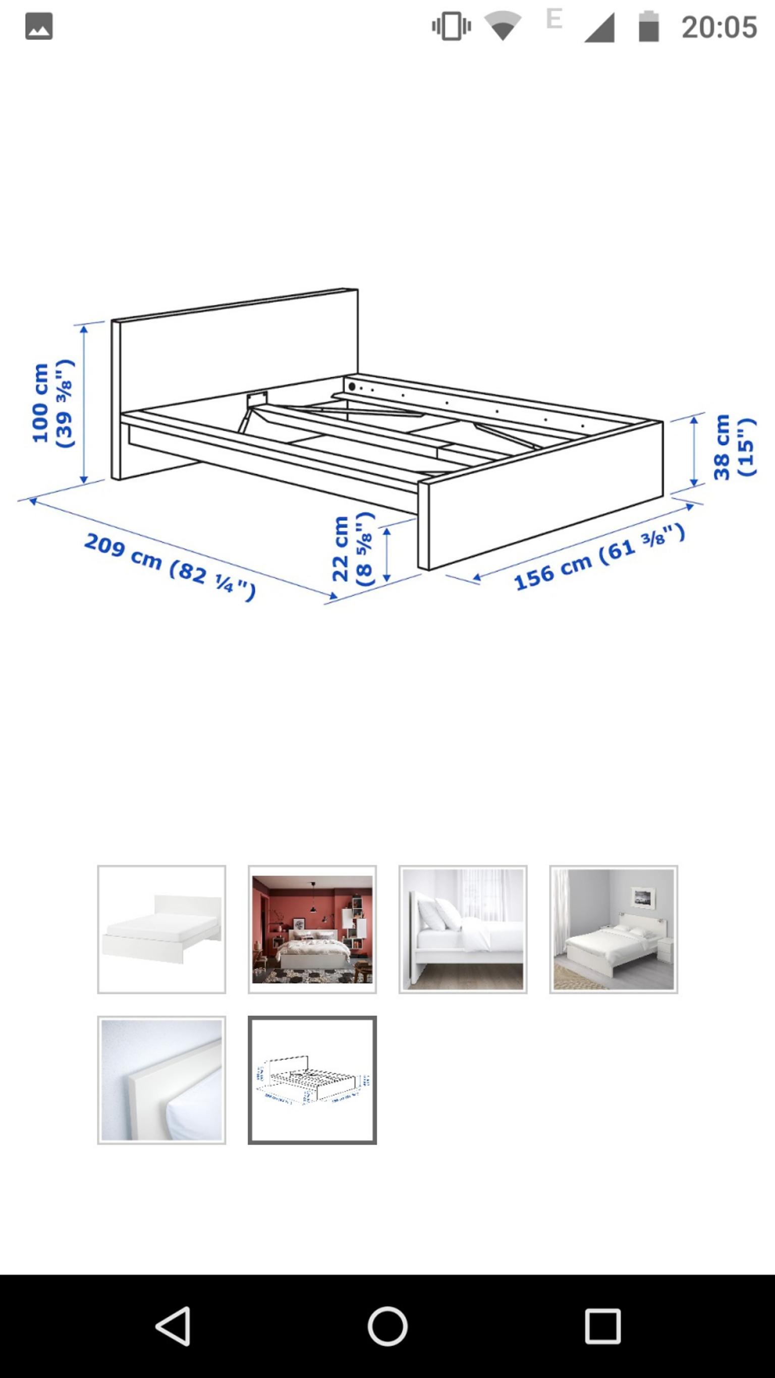 Featured image of post Malm Bett Ikea Ma e Malm bed frame high white stained oak veneer