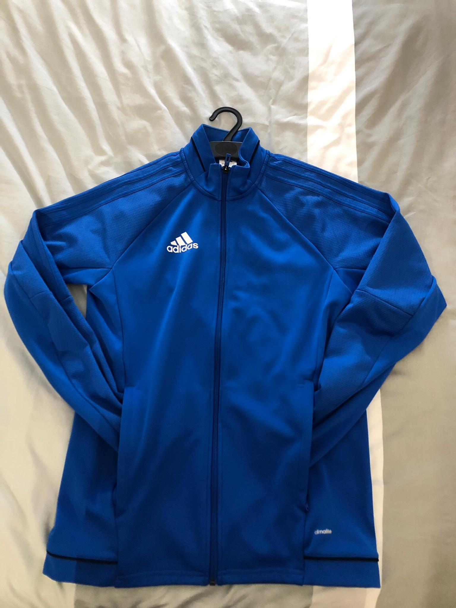 adidas climalite jacket blue