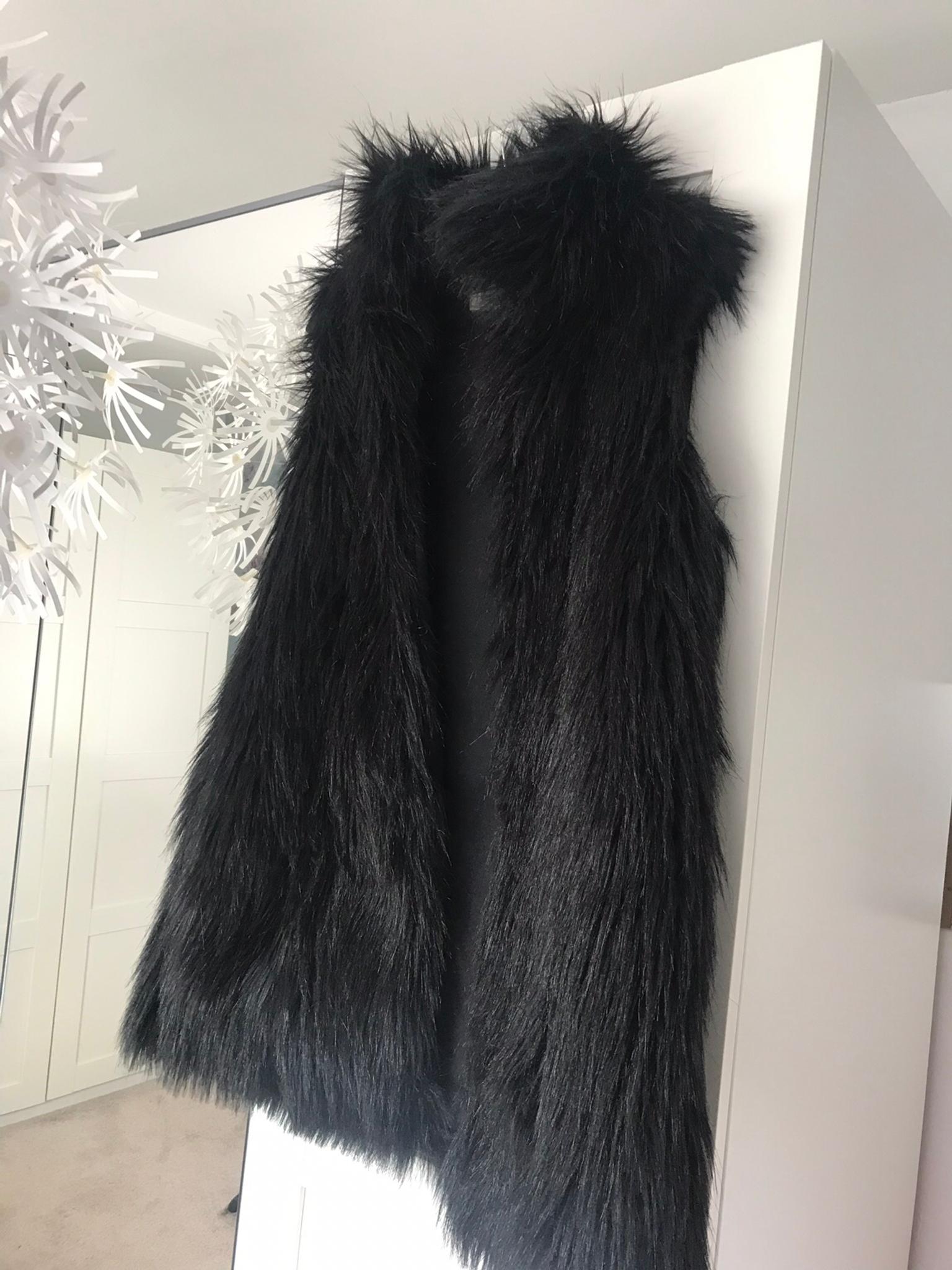 Zara black fur gilet in BD18 Bradford 