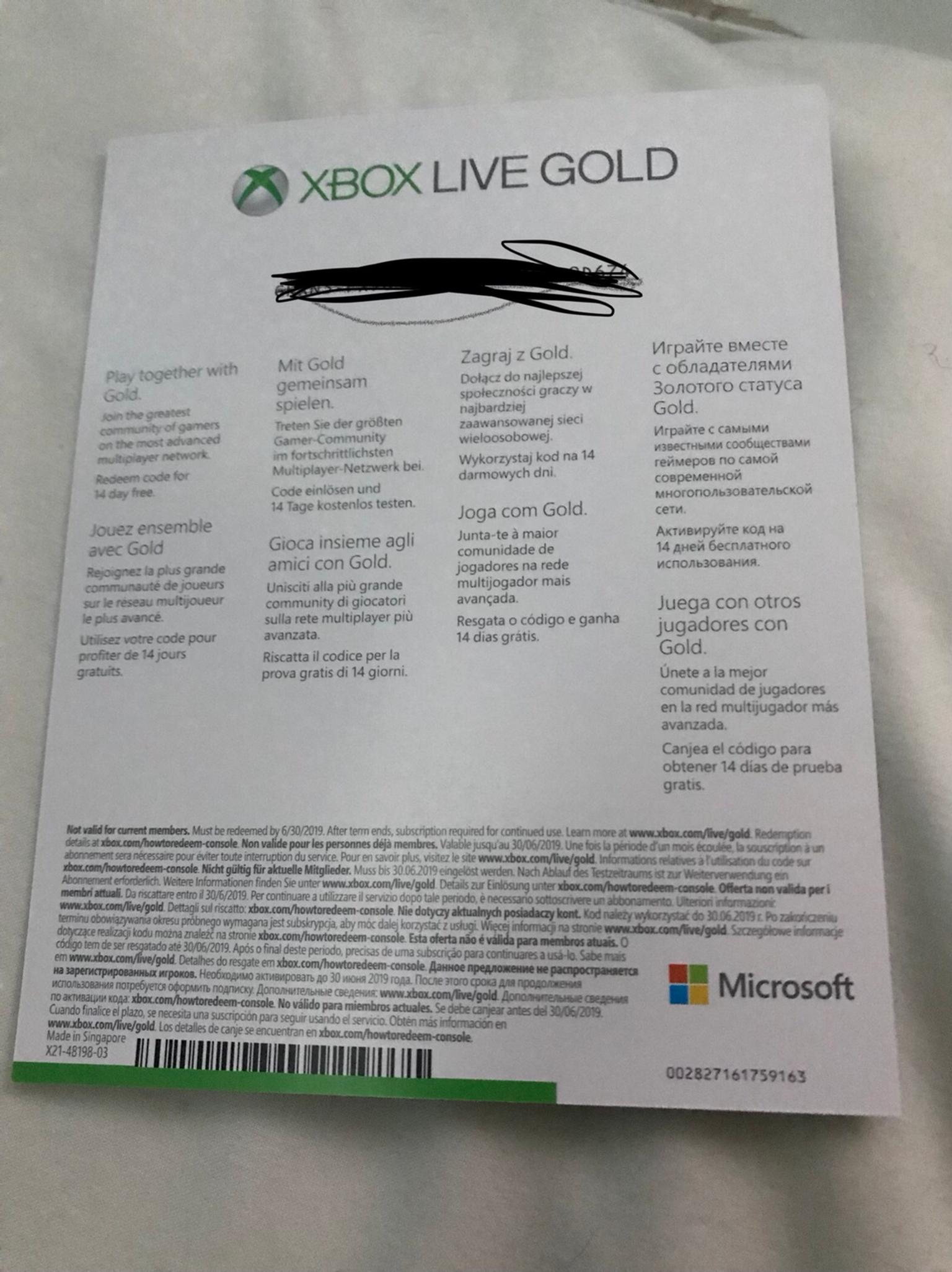 Live codes kostenlos xbox Xbox 360